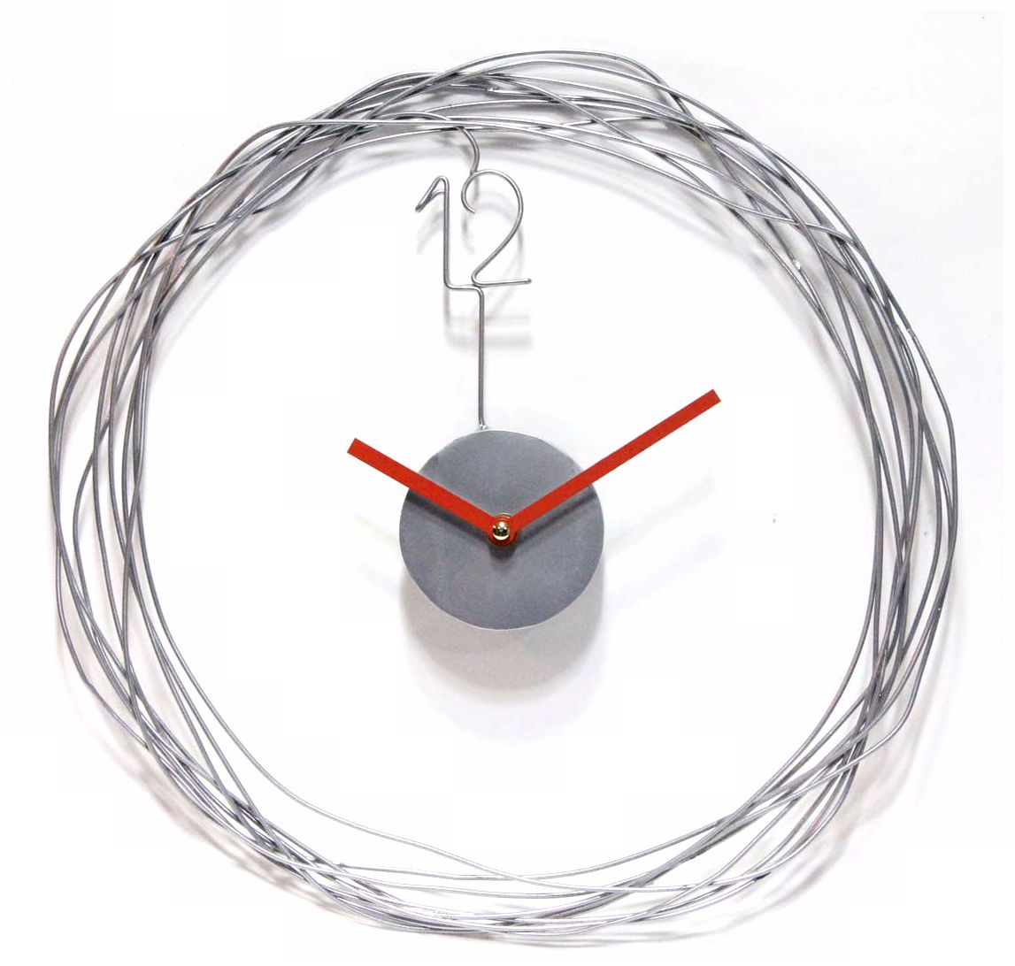 Wire Transfer 14" Round Metal Wire Wall Clock