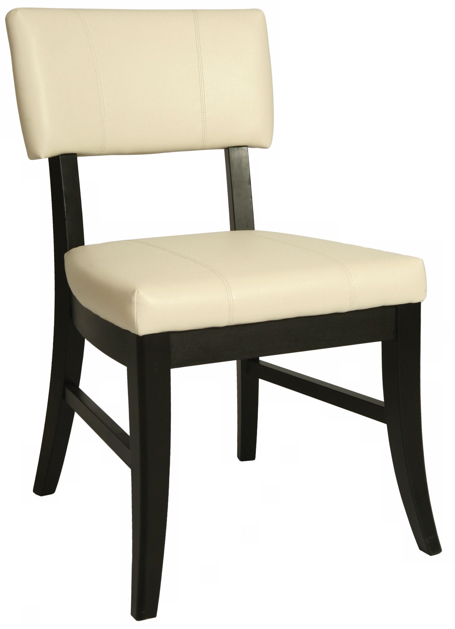 Eritrea Bonded Leather White Side Chair