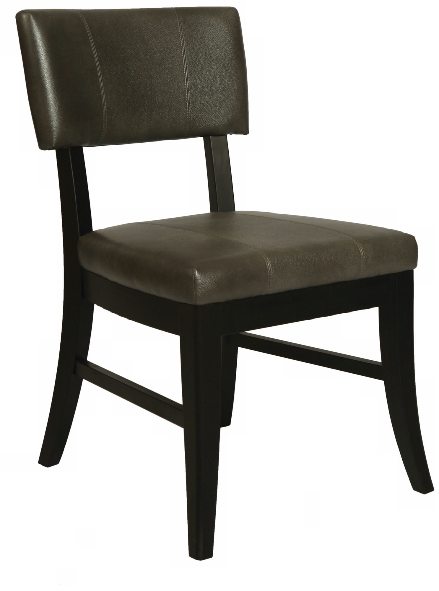 Eritrea Bonded Leather Grey Side Chair