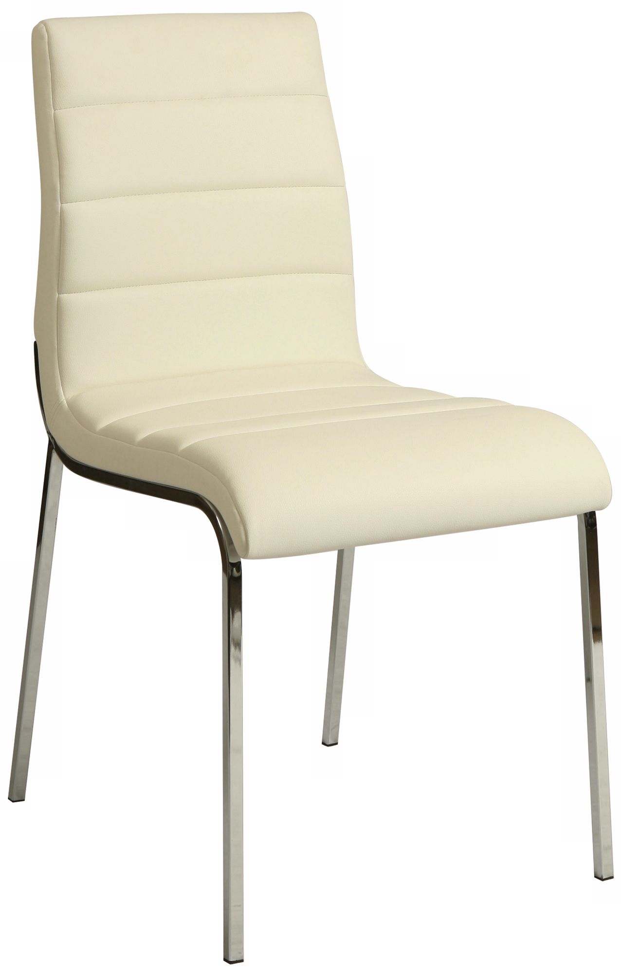 Fort James Ivory Faux Leather Side Chair