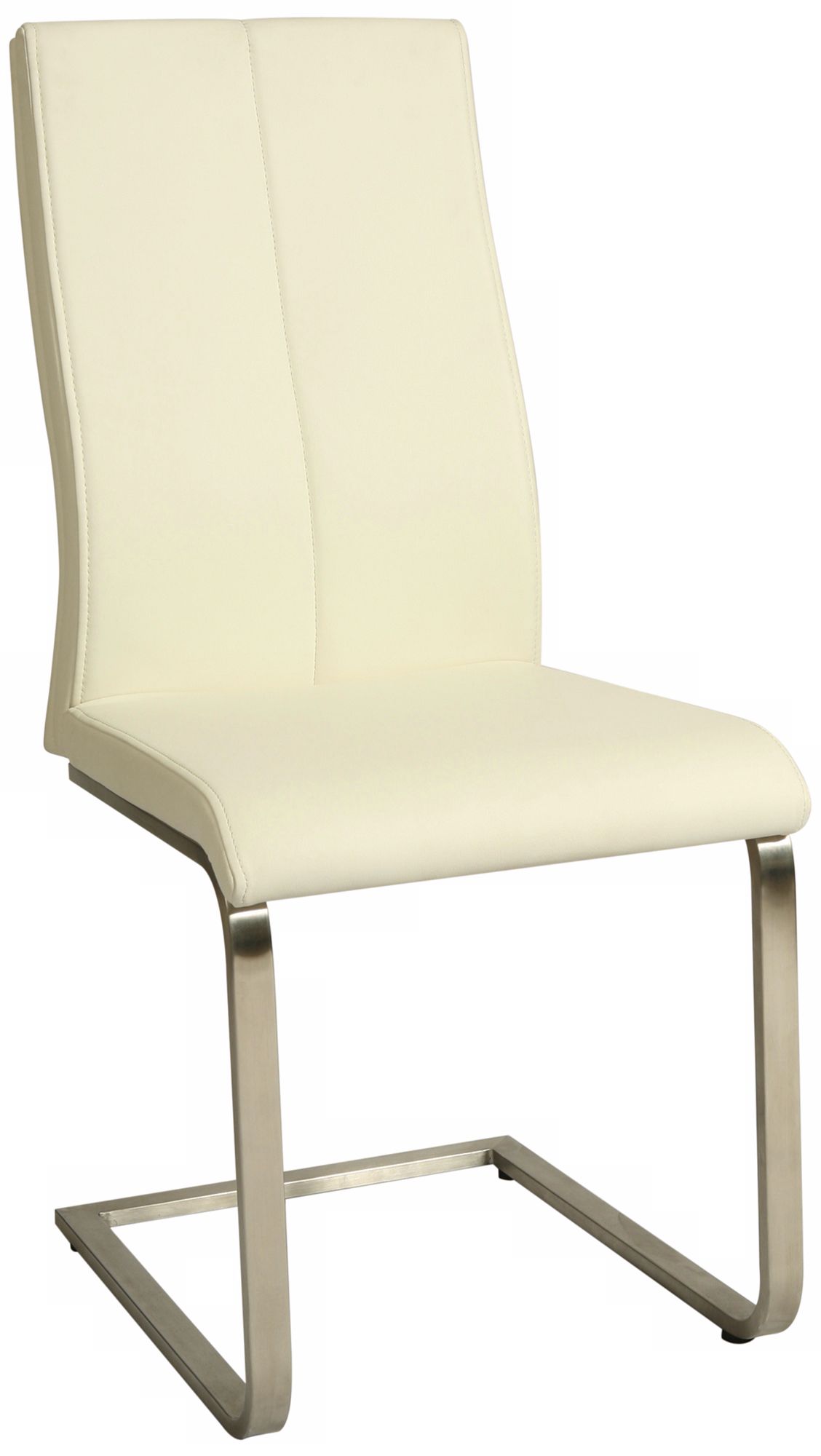 Olander Ivory Faux Leather Side Chair