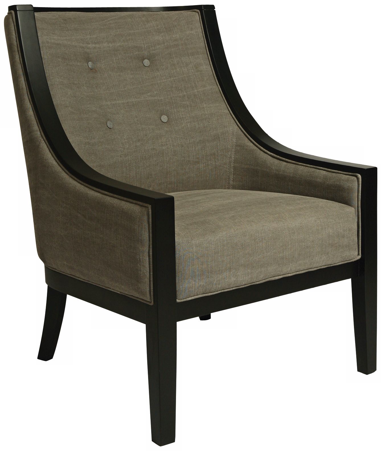 Eurowayne Gray Linen Club Chair