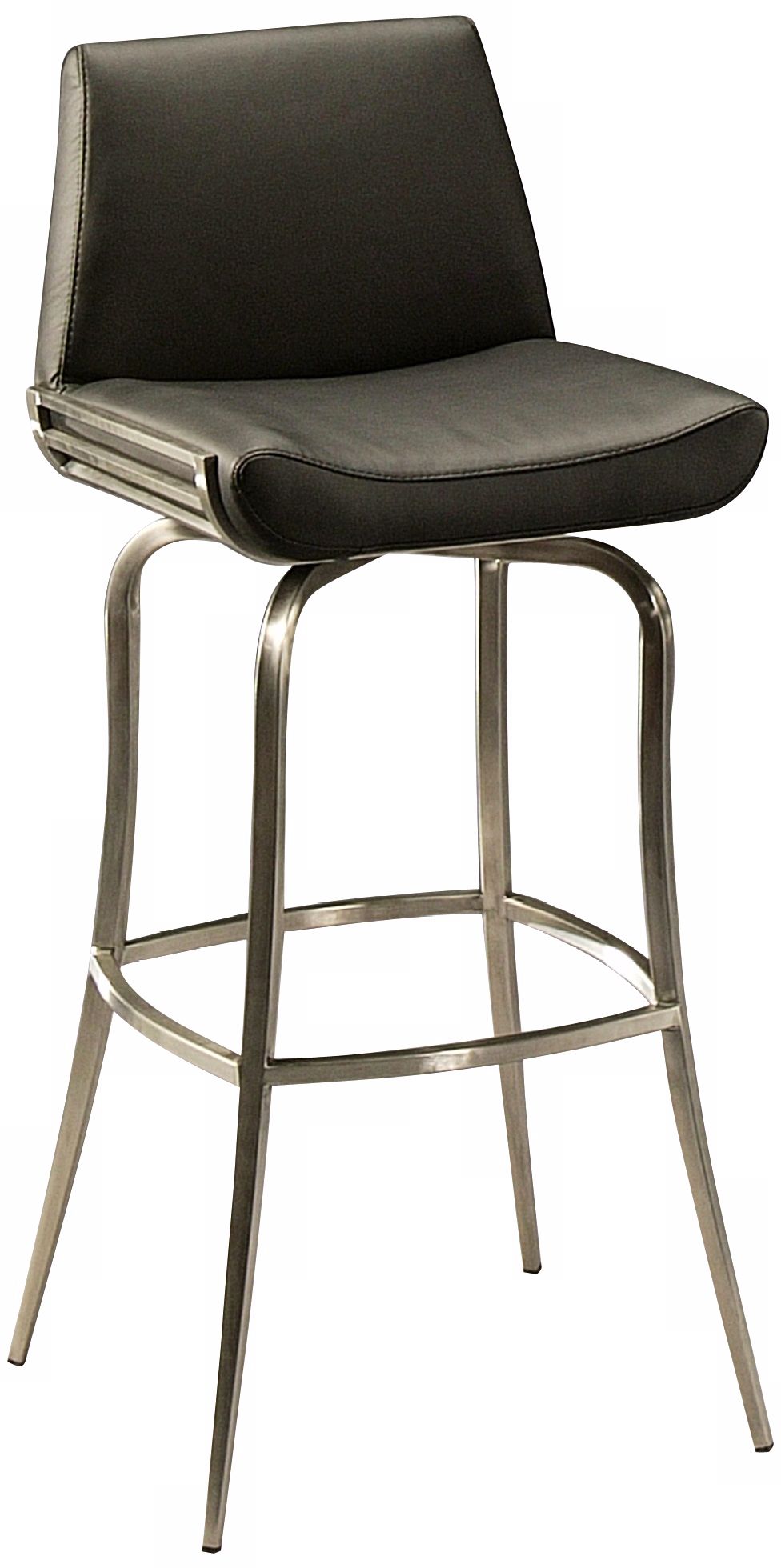 Degorah 26" Counter Stool Stainless Steel and Black