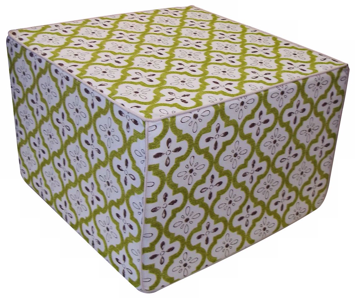 Tiles Outdoor Square Lime Ottoman