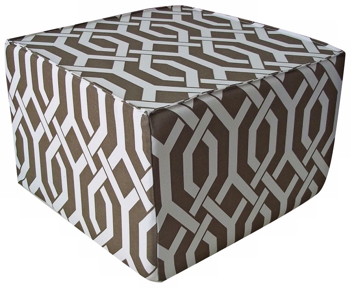 Fork Outdoor Square Brown Ottoman