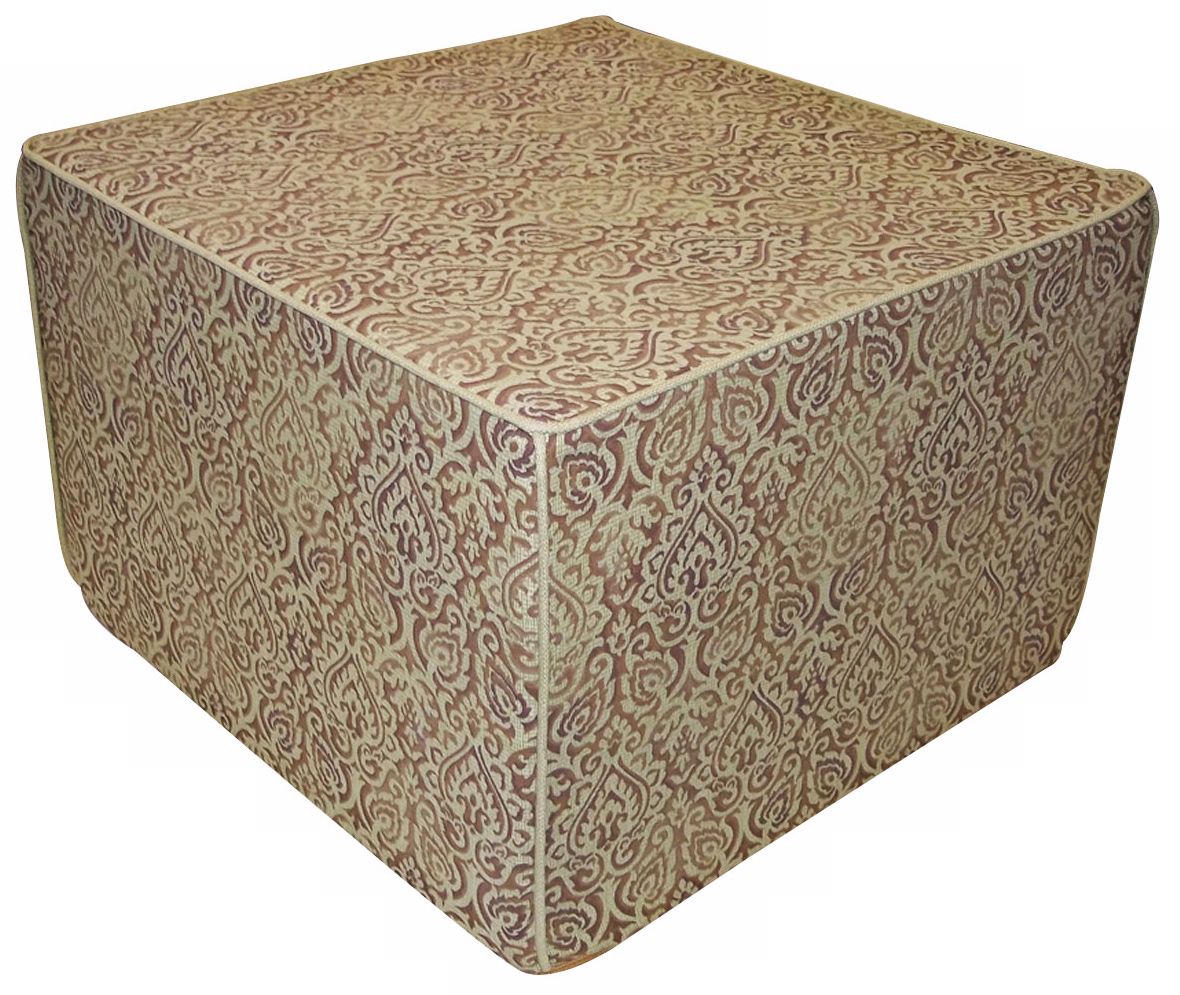 Jaipur Outdoor Square Green Ottoman
