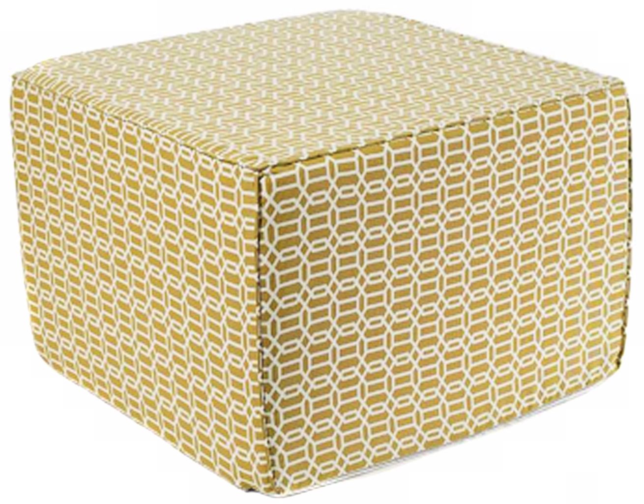 Mosaic Outdoor Square Green Ottoman