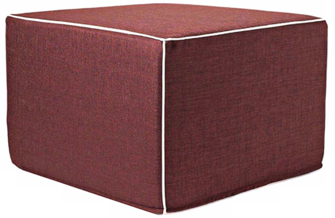 Puzzle Outdoor Square Chocolate Ottoman
