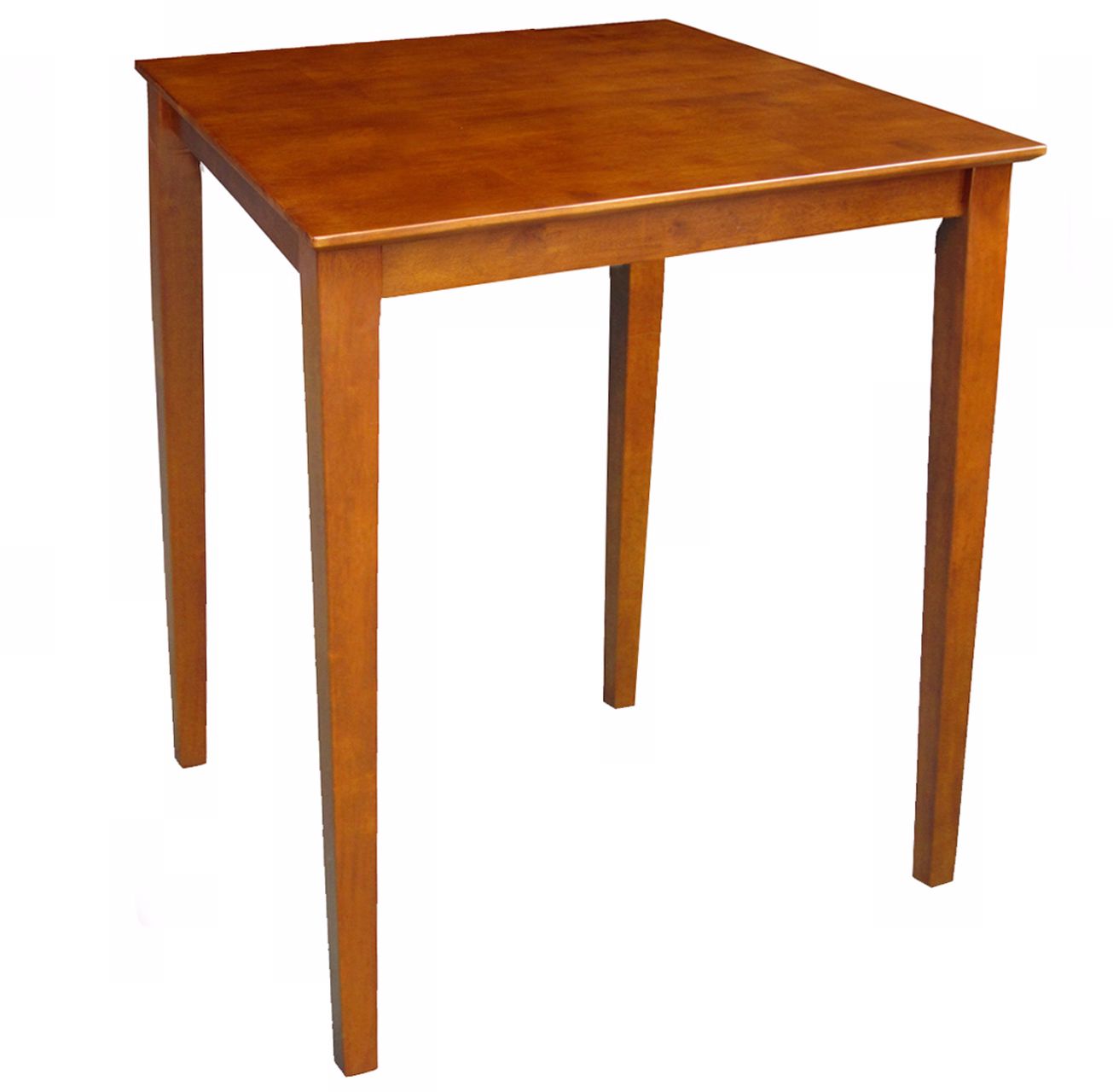 Solid Wood 36" High Shaker Leg Cottage Oak Table