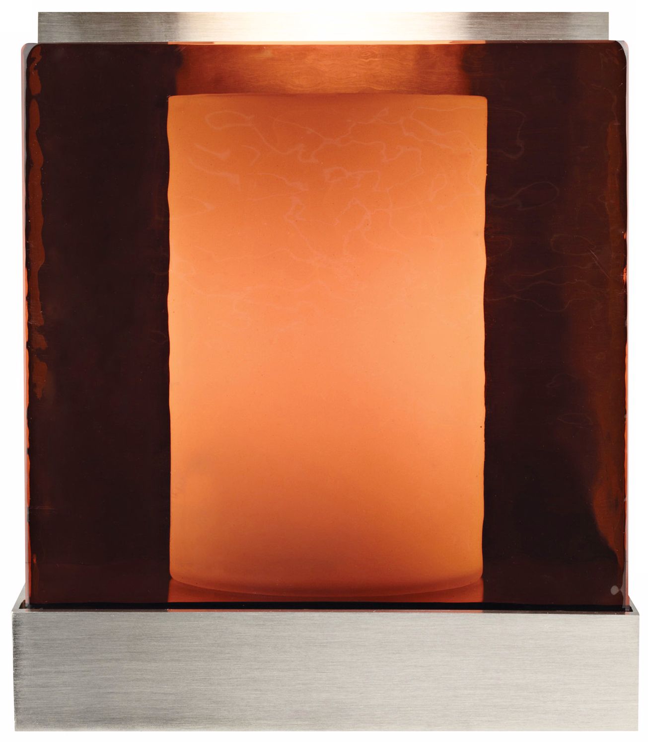 Corbel Amber/Nickel 7 1/2" High Tech Lighting Wall Light