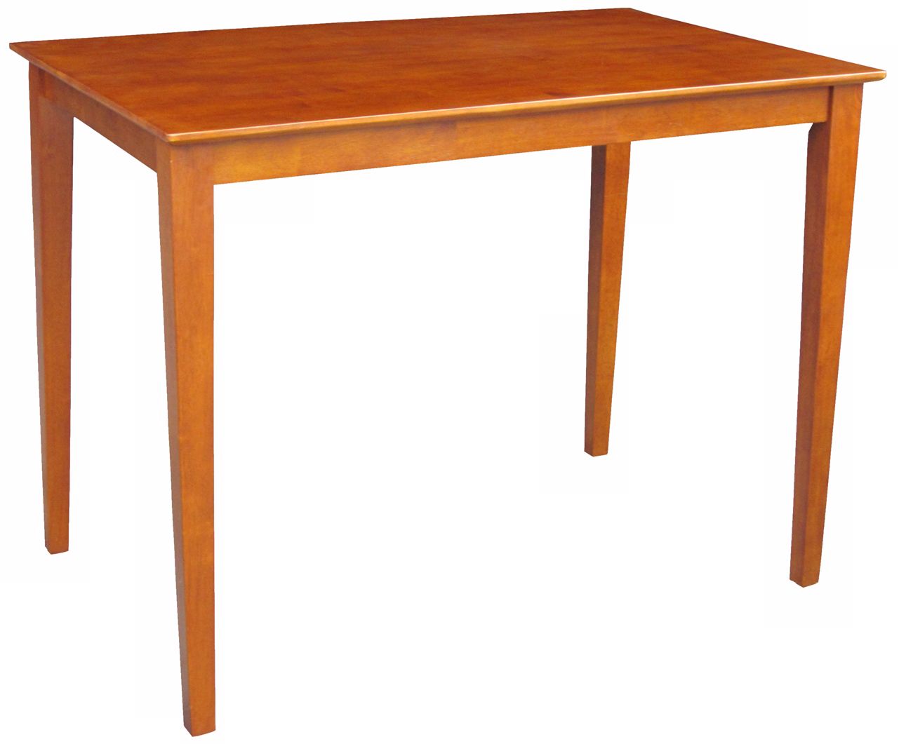 Solid Wood 36" High Shaker Leg Rectangular Cottage Oak Table