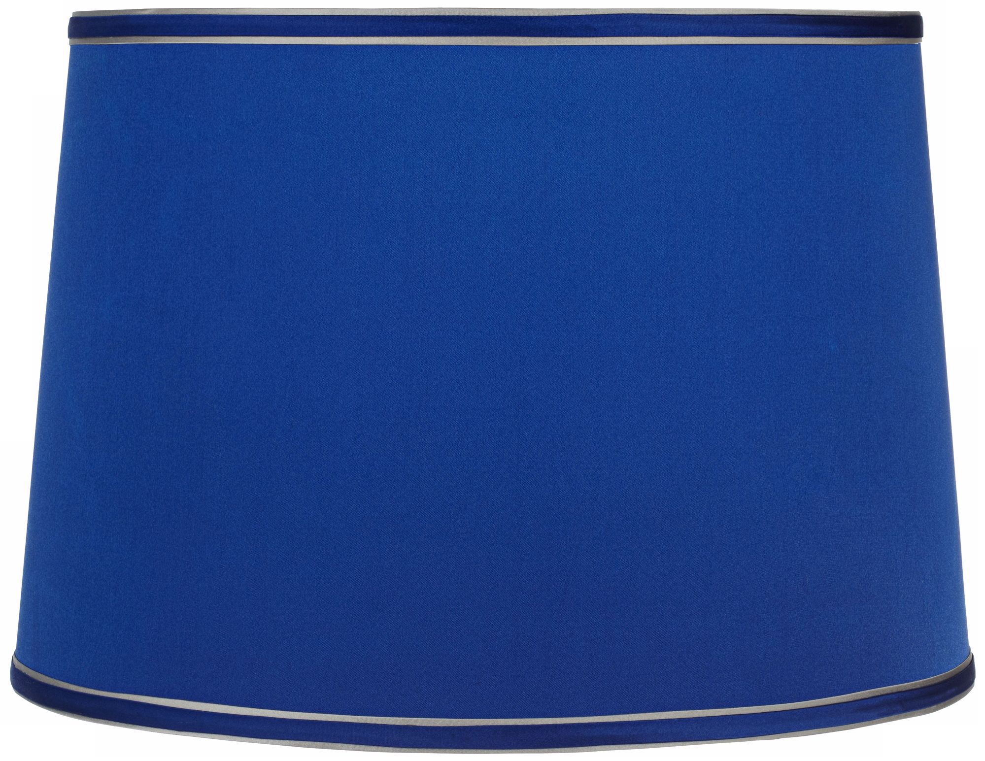 Sydnee Satin Dark Blue Drum Lamp Shade 14x16x11 (Spider)