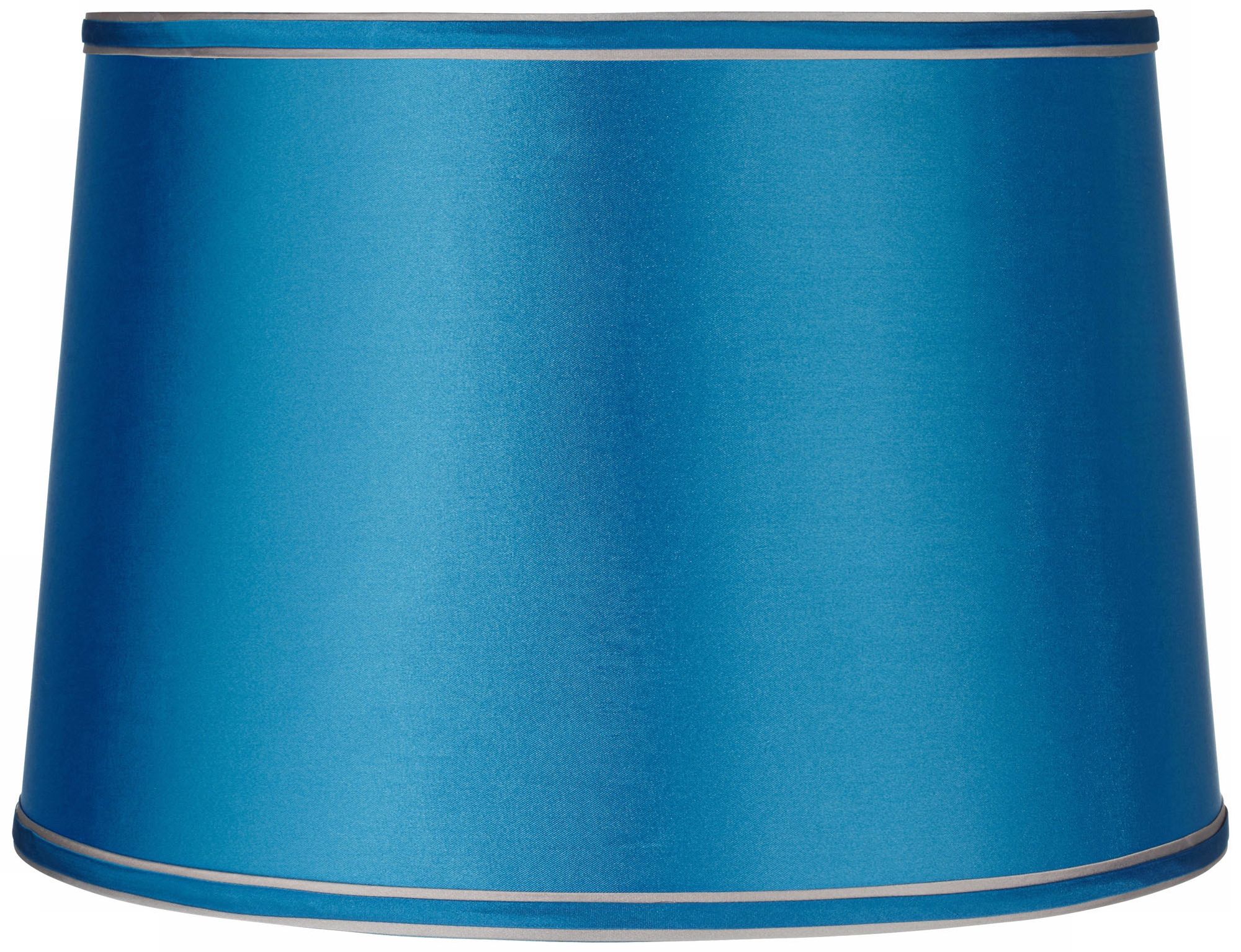 Sydnee Satin Turquoise Drum Lamp Shade 14x16x11 (Spider)