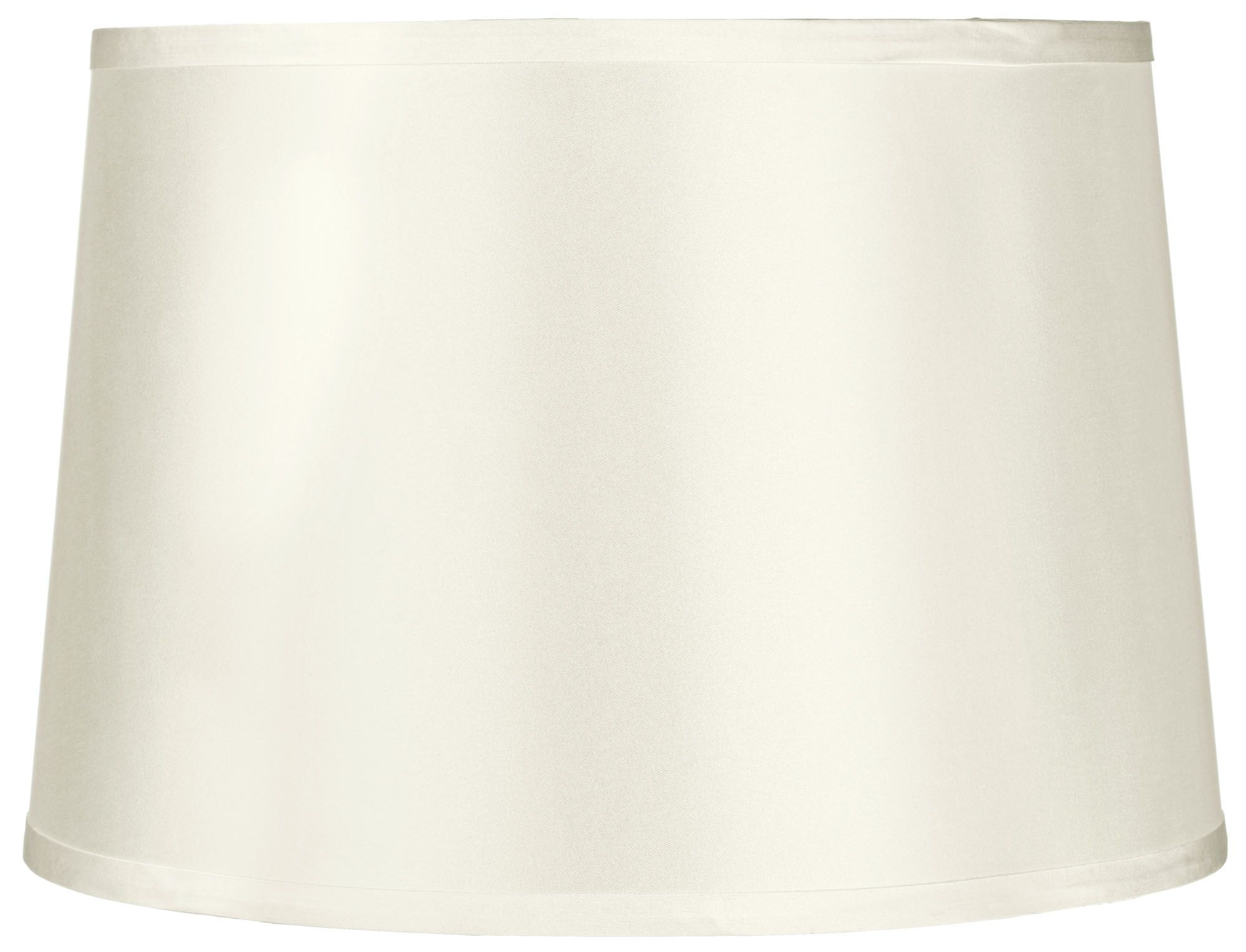 Sydnee Satin Simple White Drum Lamp Shade 14x16x11 (Spider)
