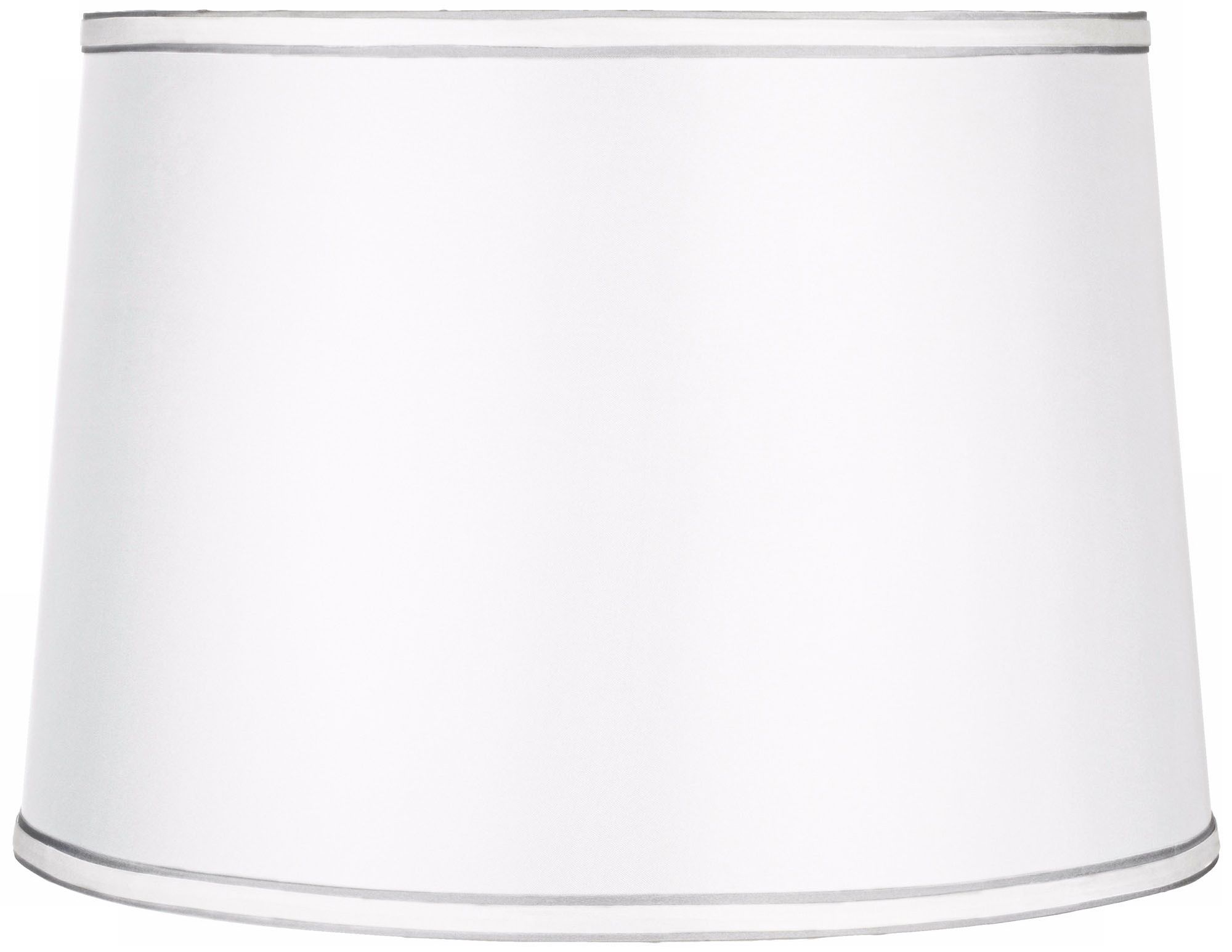 Sydnee Satin White Drum Lamp Shade 14x16x11 (Spider)