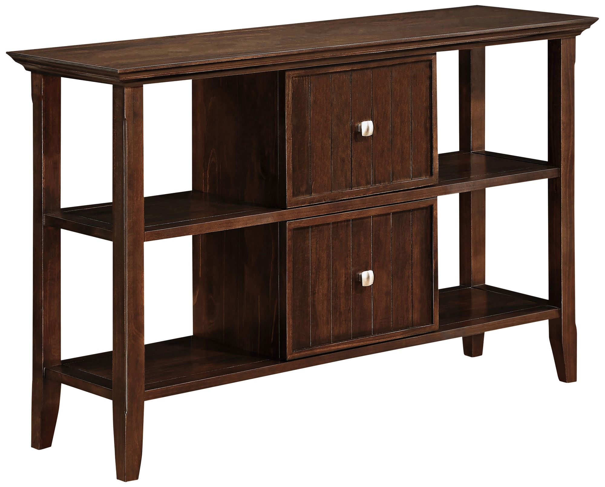 Acadian Dark Tobacco Brown Console Table