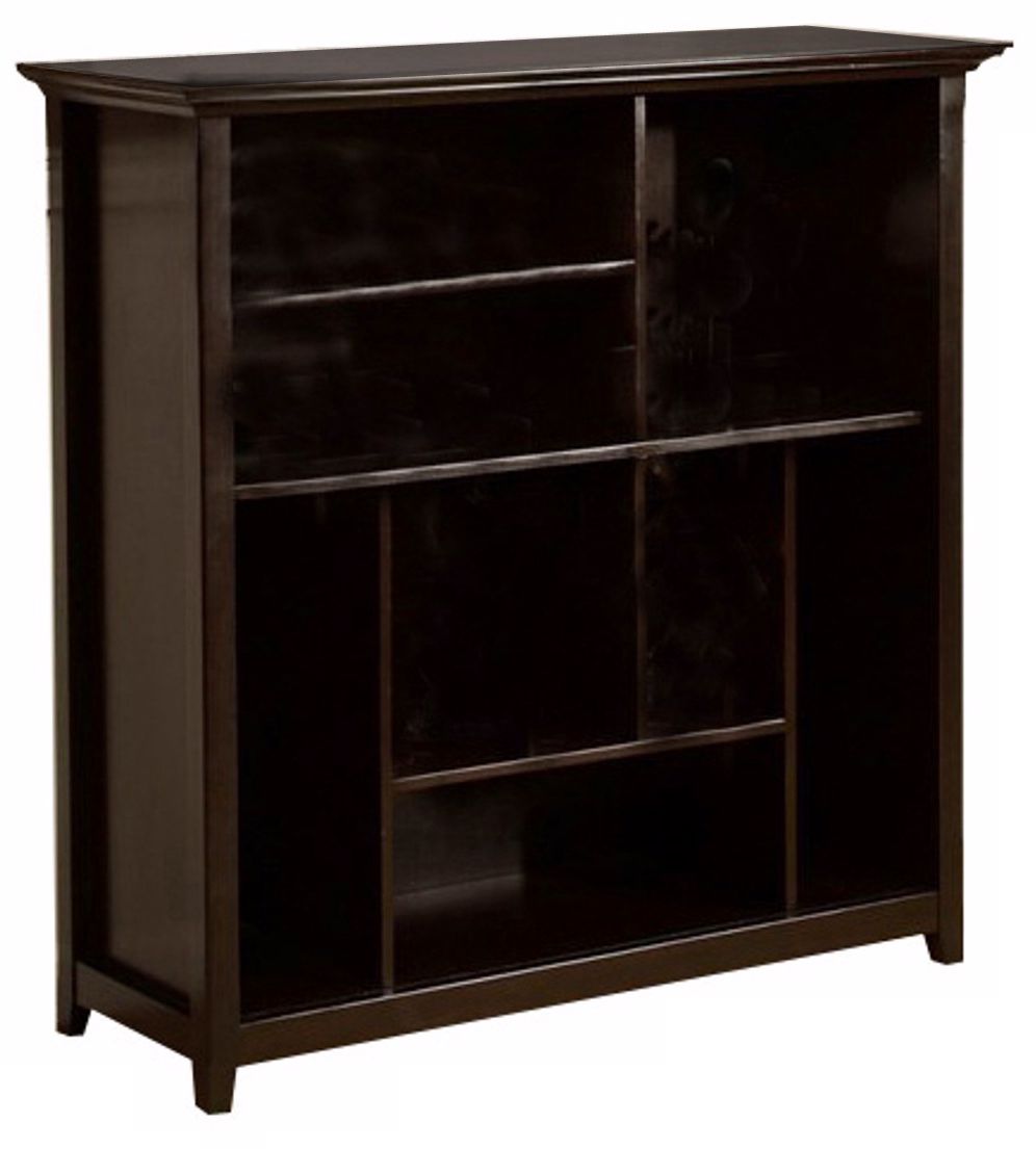 Amherst Crazy Cube Dark Brown Bookshelf