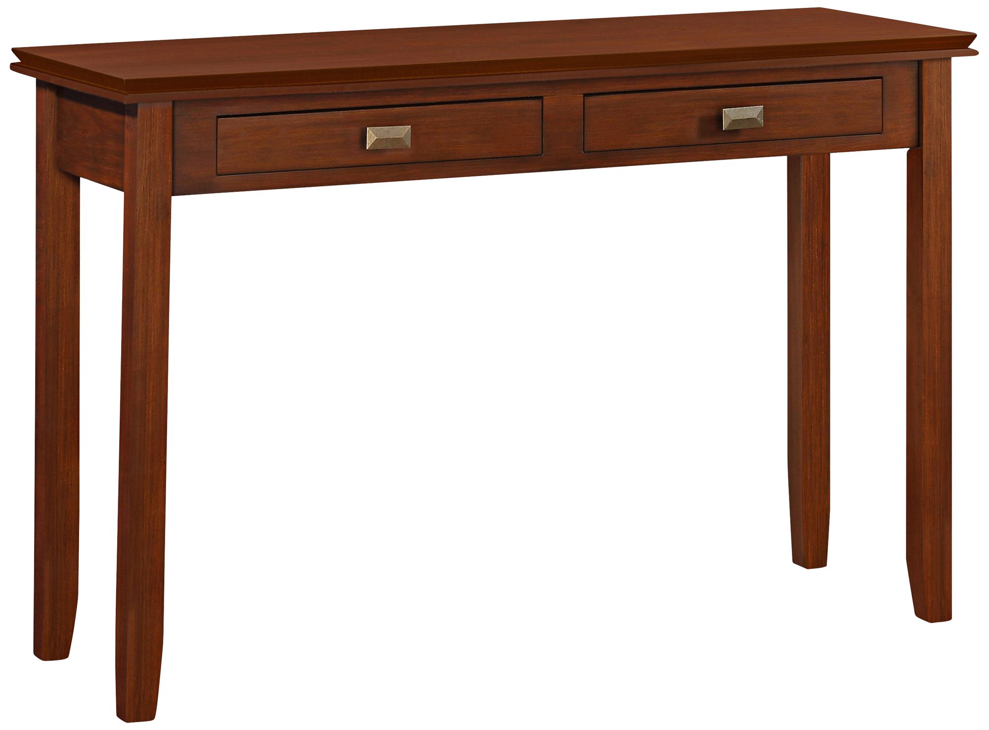 Artisan Medium Brown Auburn Pine Wood Console Table