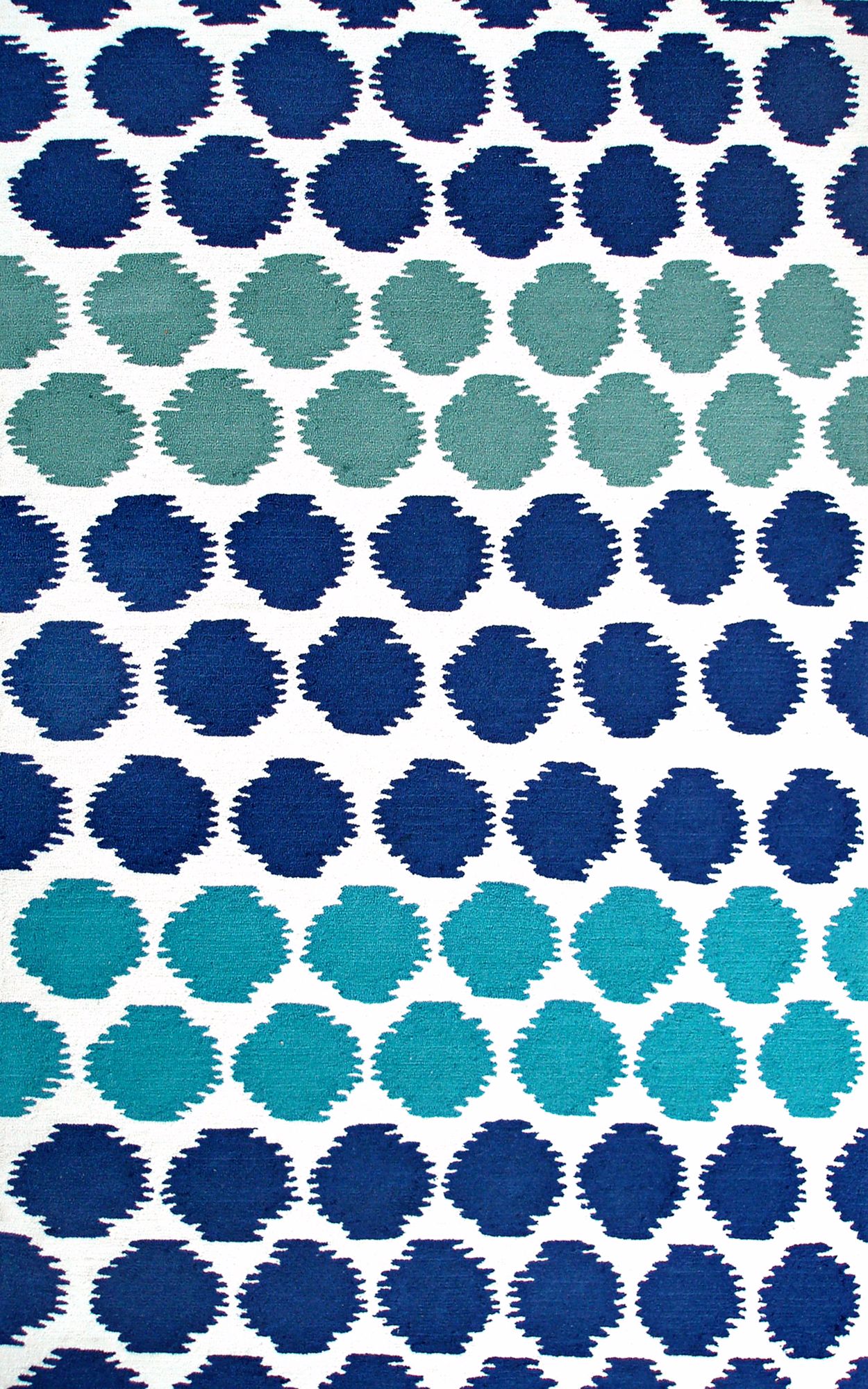 Resort Dots 25377 Blue Area Rug