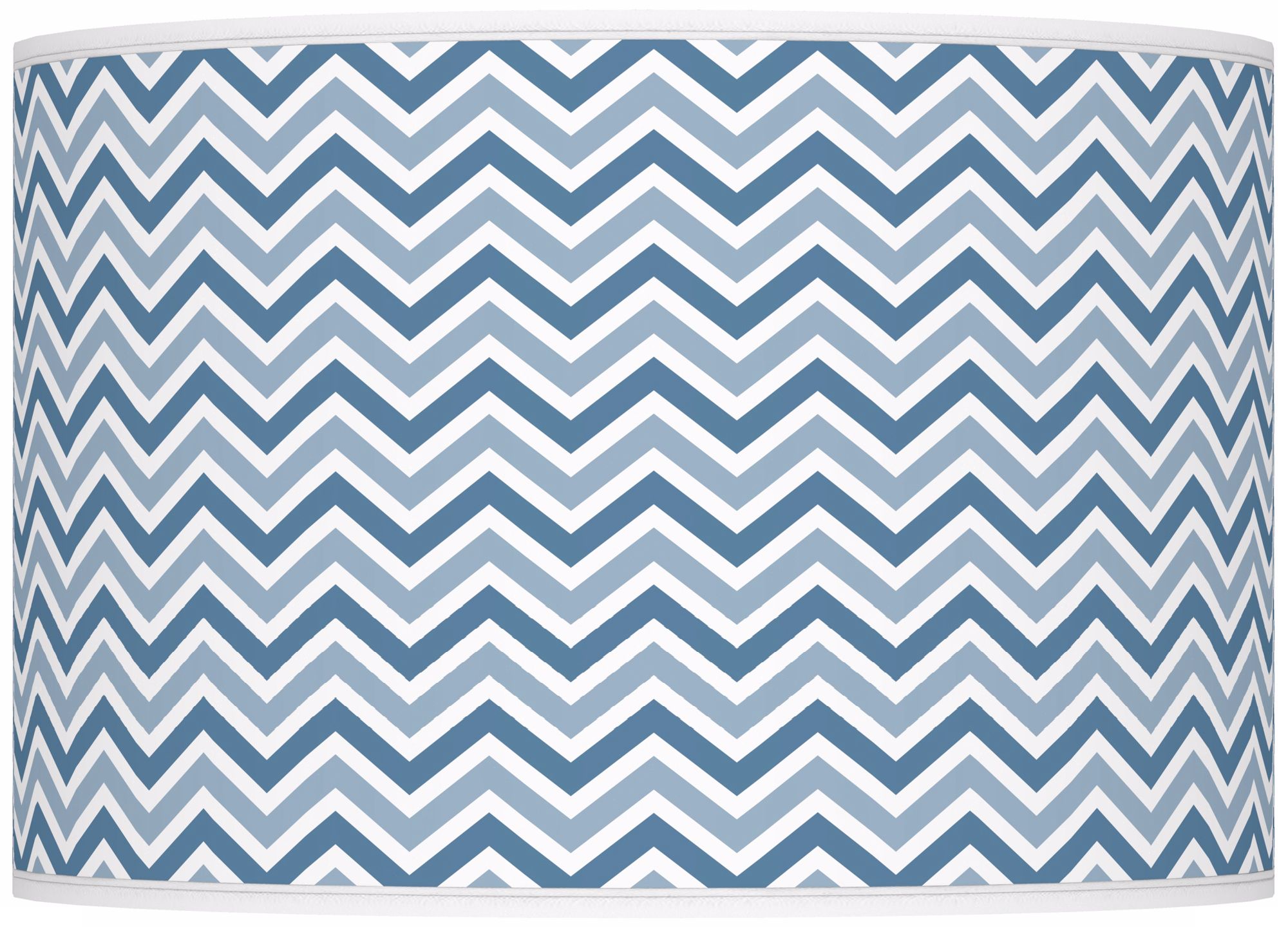 Secure Blue Narrow Zig Zag Apothecary Table Lamp