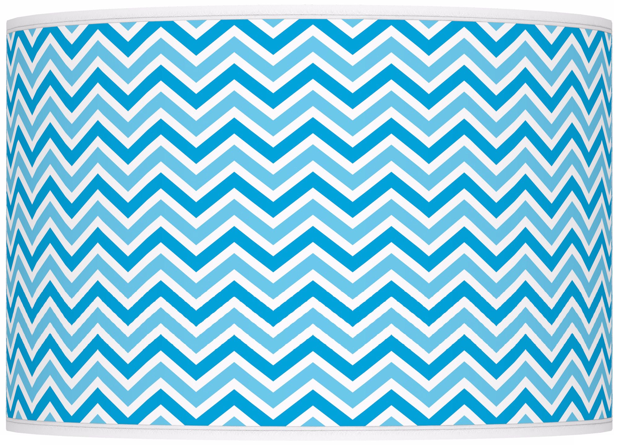 Sky Blue Narrow Zig Zag Ovo Table Lamp