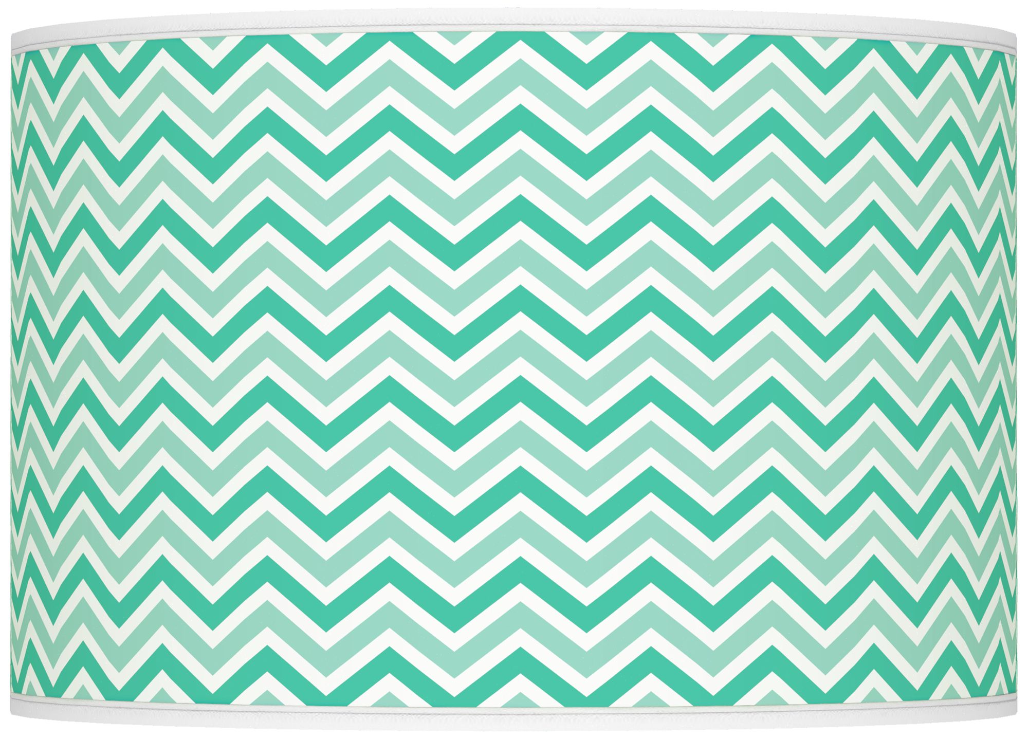 Turquoise Narrow Zig Zag Ovo Table Lamp