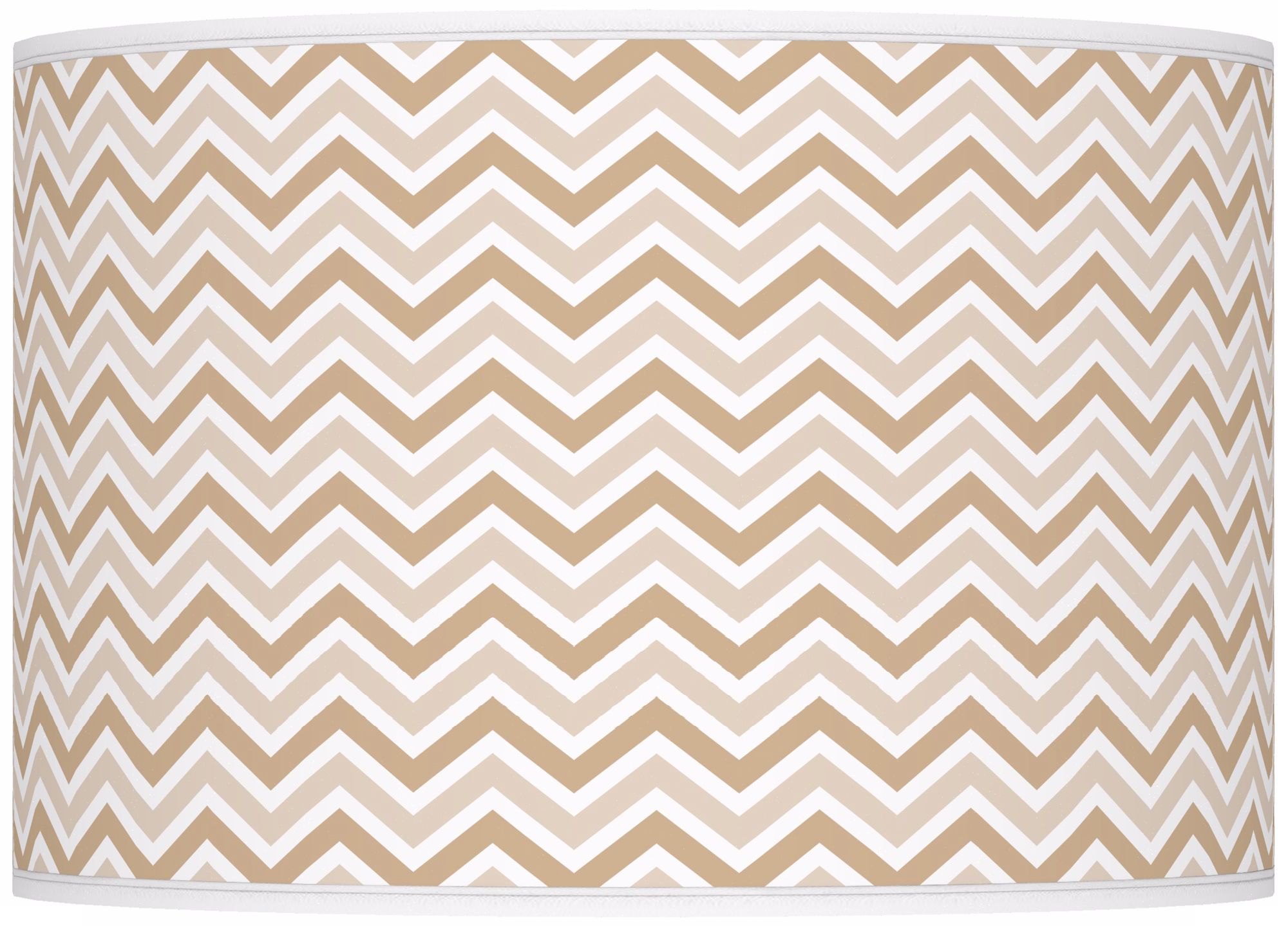 Colonial Tan Narrow Zig Zag Ovo Table Lamp