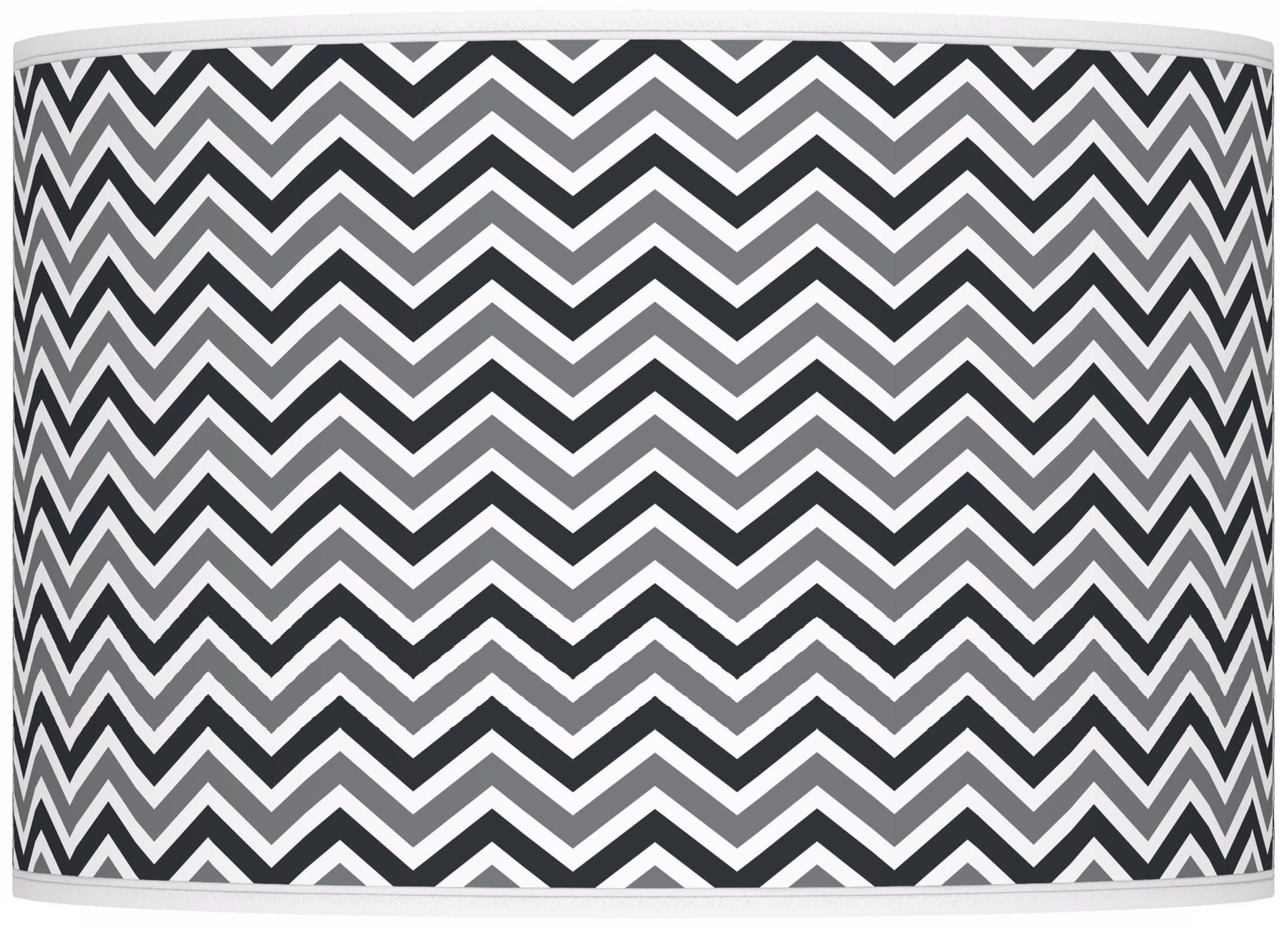 Black of Night Narrow Zig Zag Ovo Table Lamp