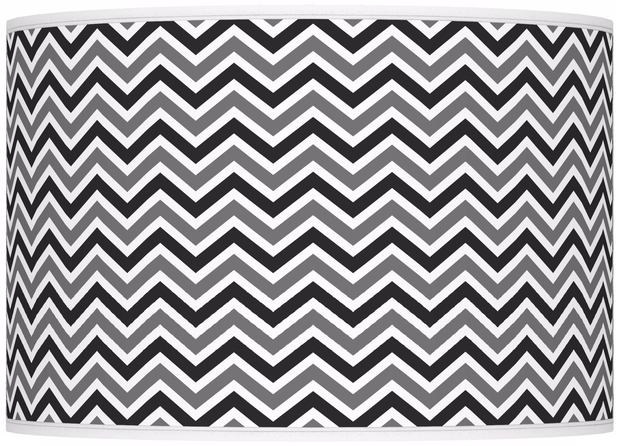 Tricorn Black Narrow Zig Zag Ovo Table Lamp