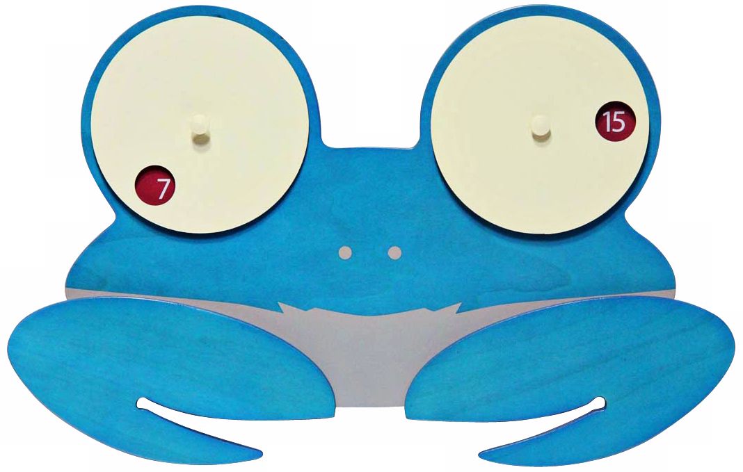 Shelly Blue Crab Child's Wall Clock