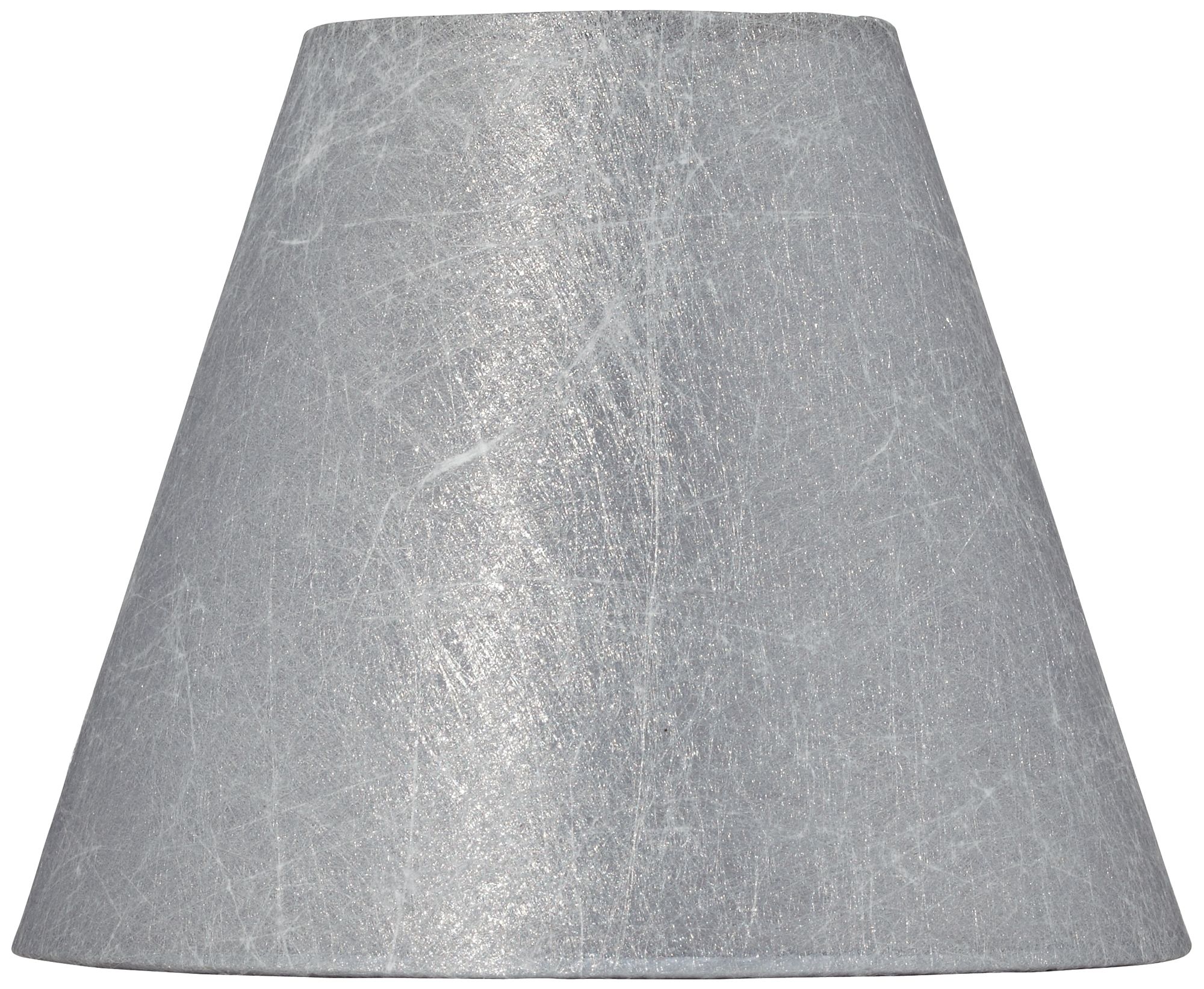 Silver Fiber Translucent Empire Lamp Shade 3x6x5 (Clip-On)