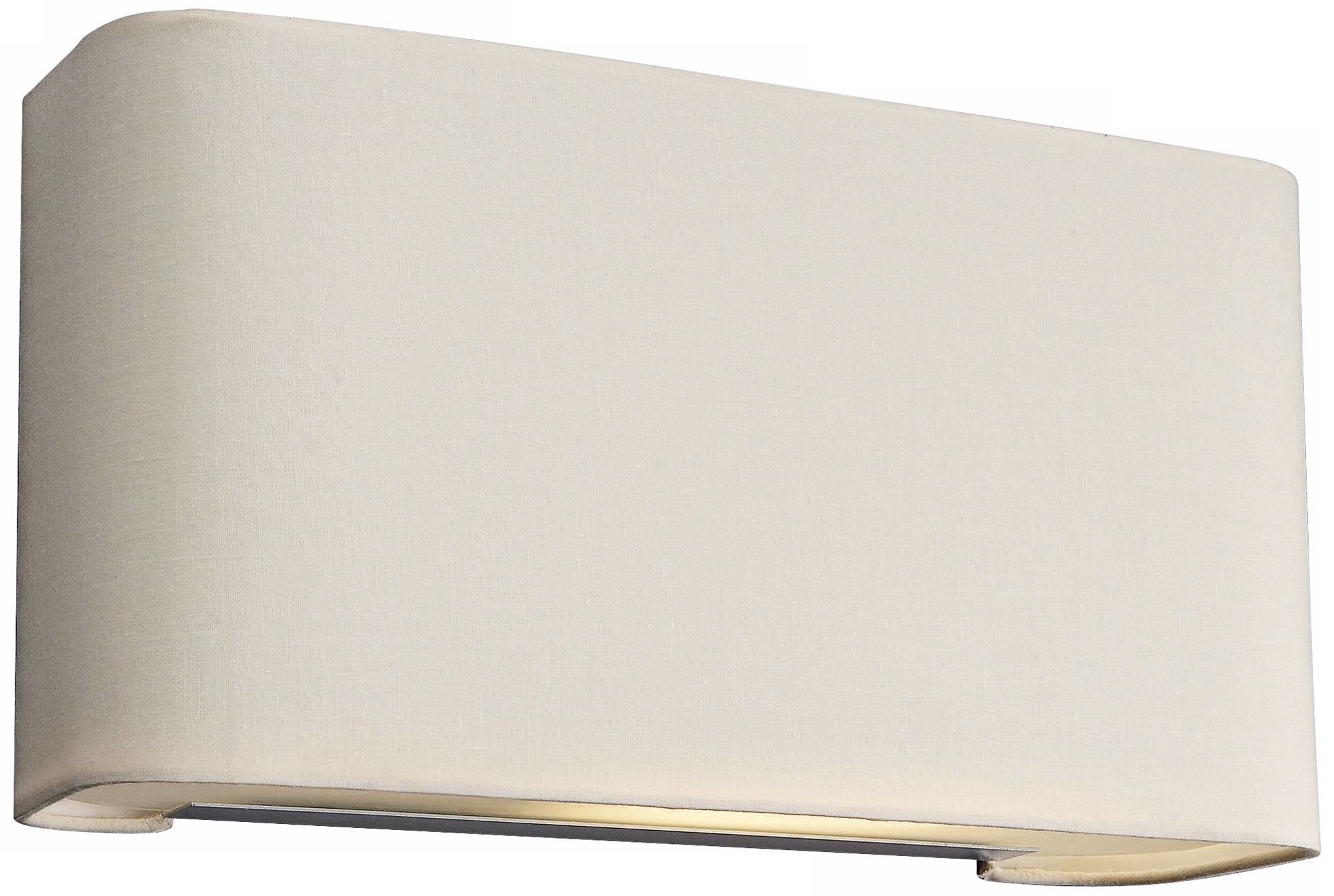 Forecast Basal 12 1/2" Wide Cream Fabric Wall Sconce