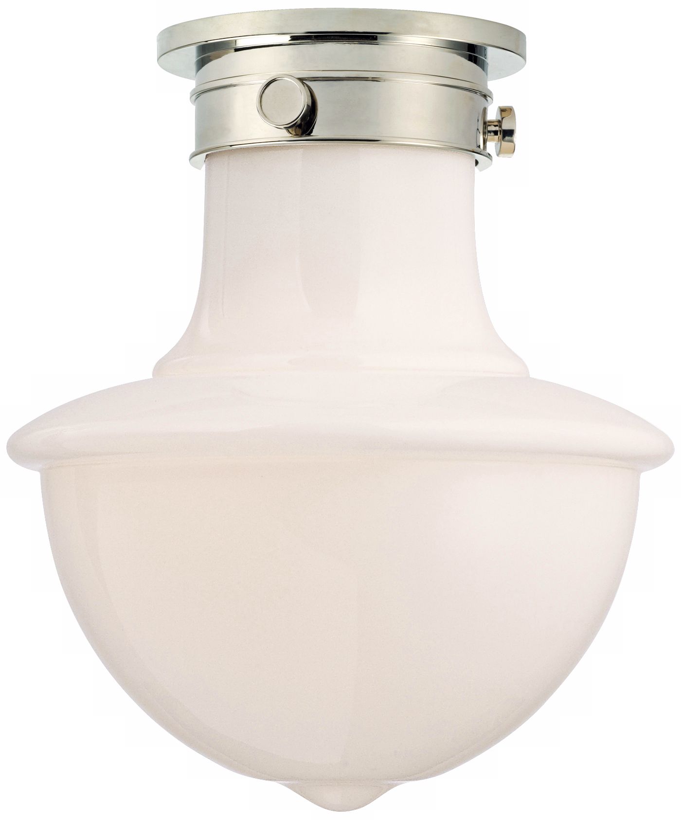 Branford 11" High Polished Nickel Ceiling Light