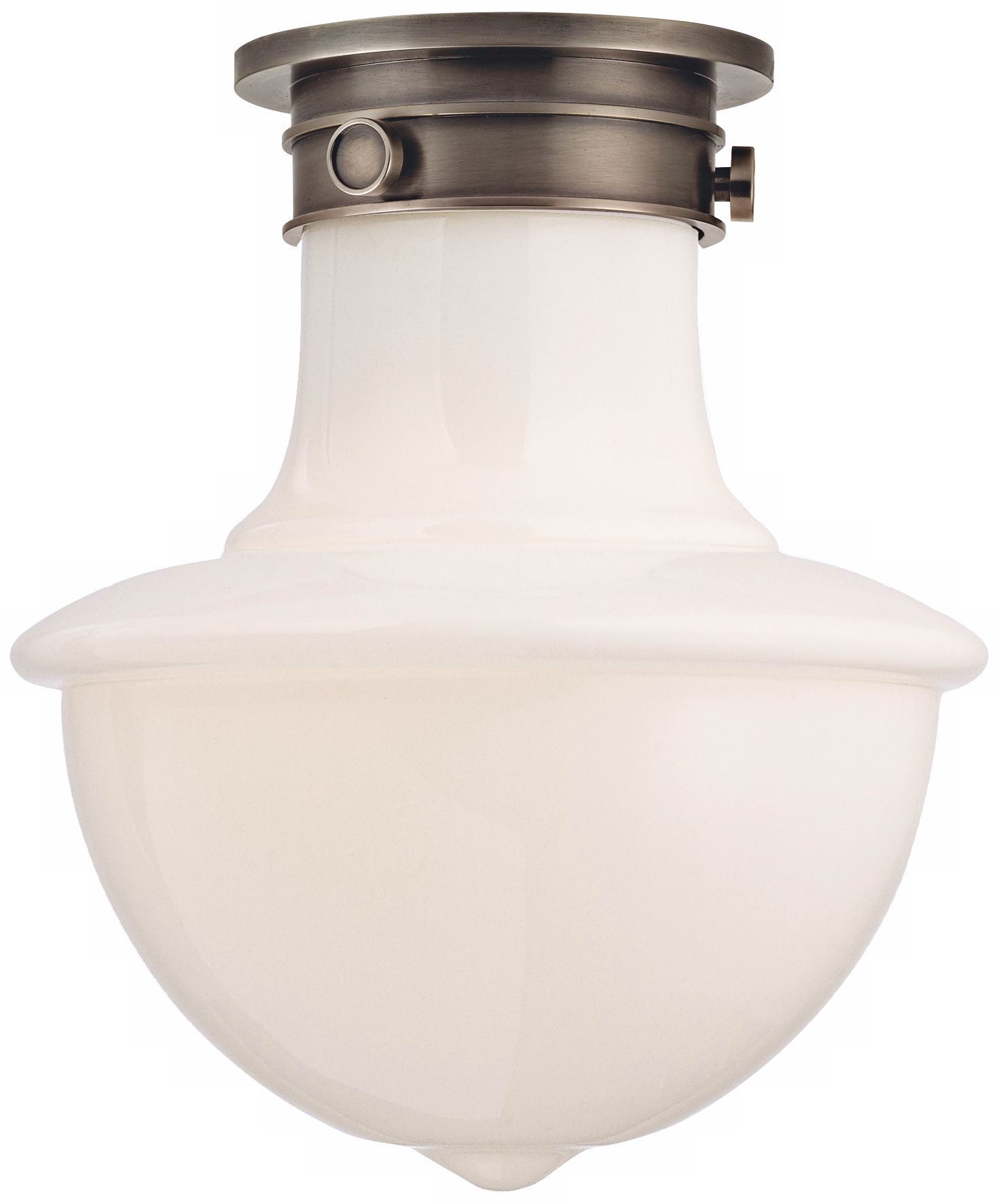 Branford 11" High Historic Nickel Ceiling Light