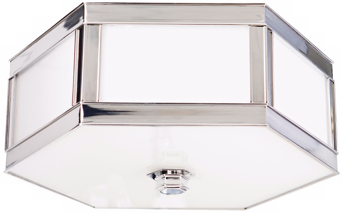 Nassau Polished Nickel 16" Wide Ceiling Light