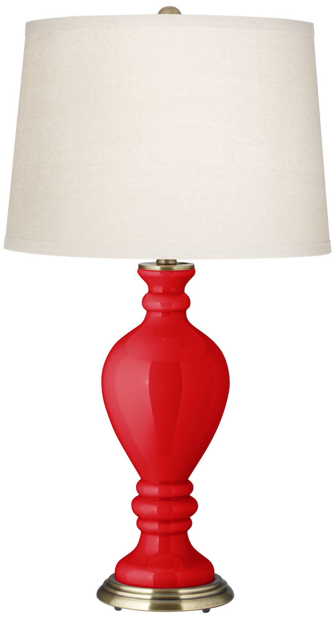Bright Red Civitia Table Lamp