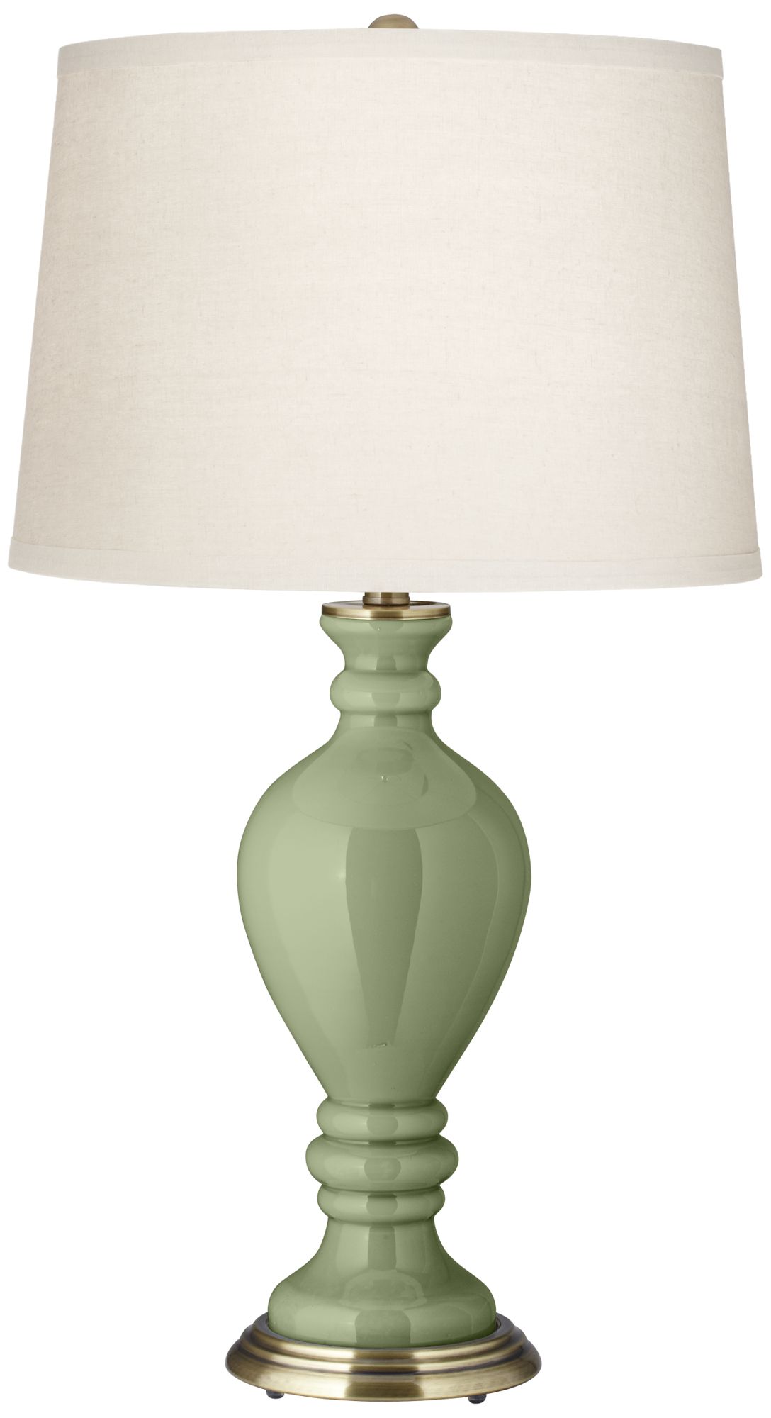 Majolica Green Civitia Table Lamp