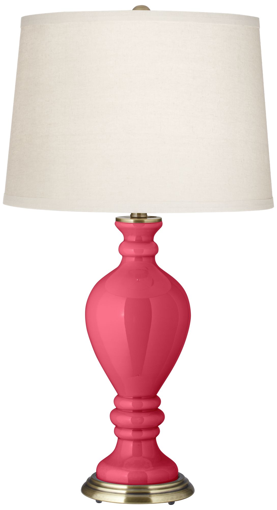 Antique Red Civitia Table Lamp