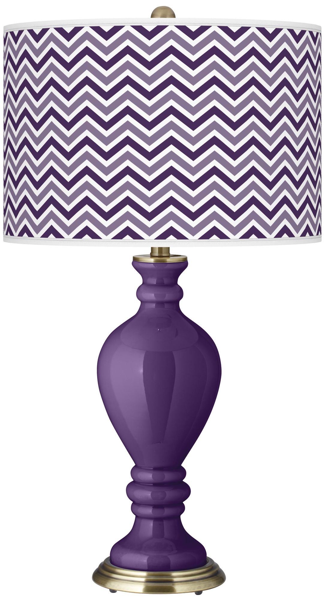 Acai Narrow Zig Zag Civitia Table Lamp