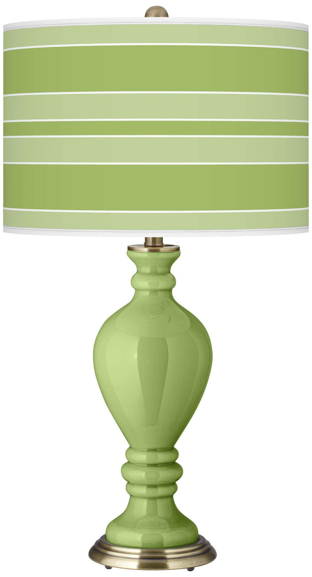 Lime Rickey Bold Stripe Civitia Table Lamp