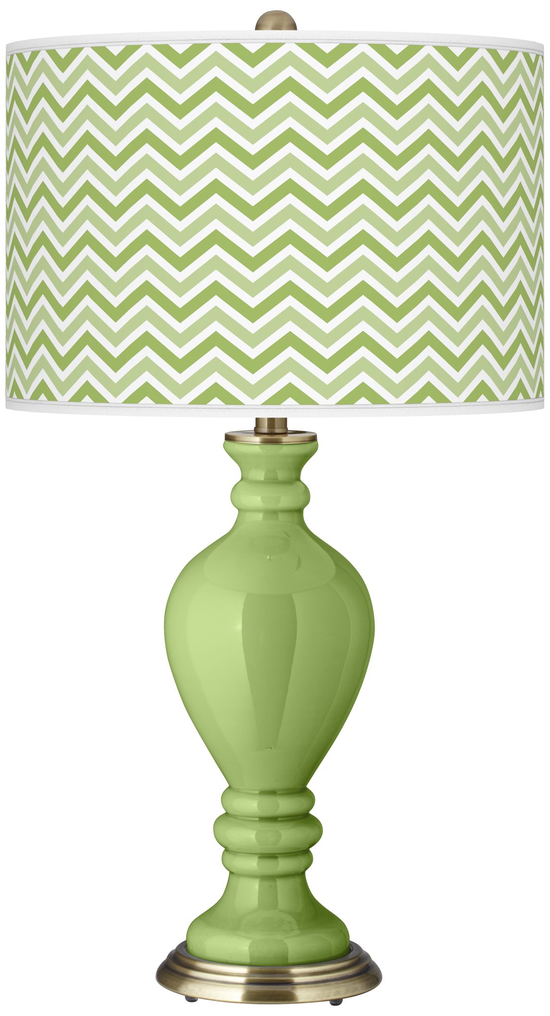 Lime Rickey Narrow Zig Zag Civitia Table Lamp