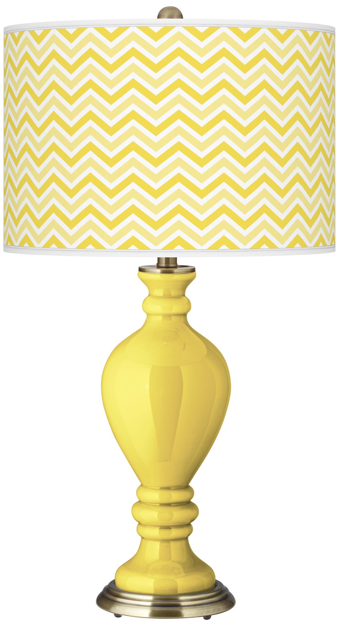 Lemon Twist Narrow Zig Zag Civitia Table Lamp