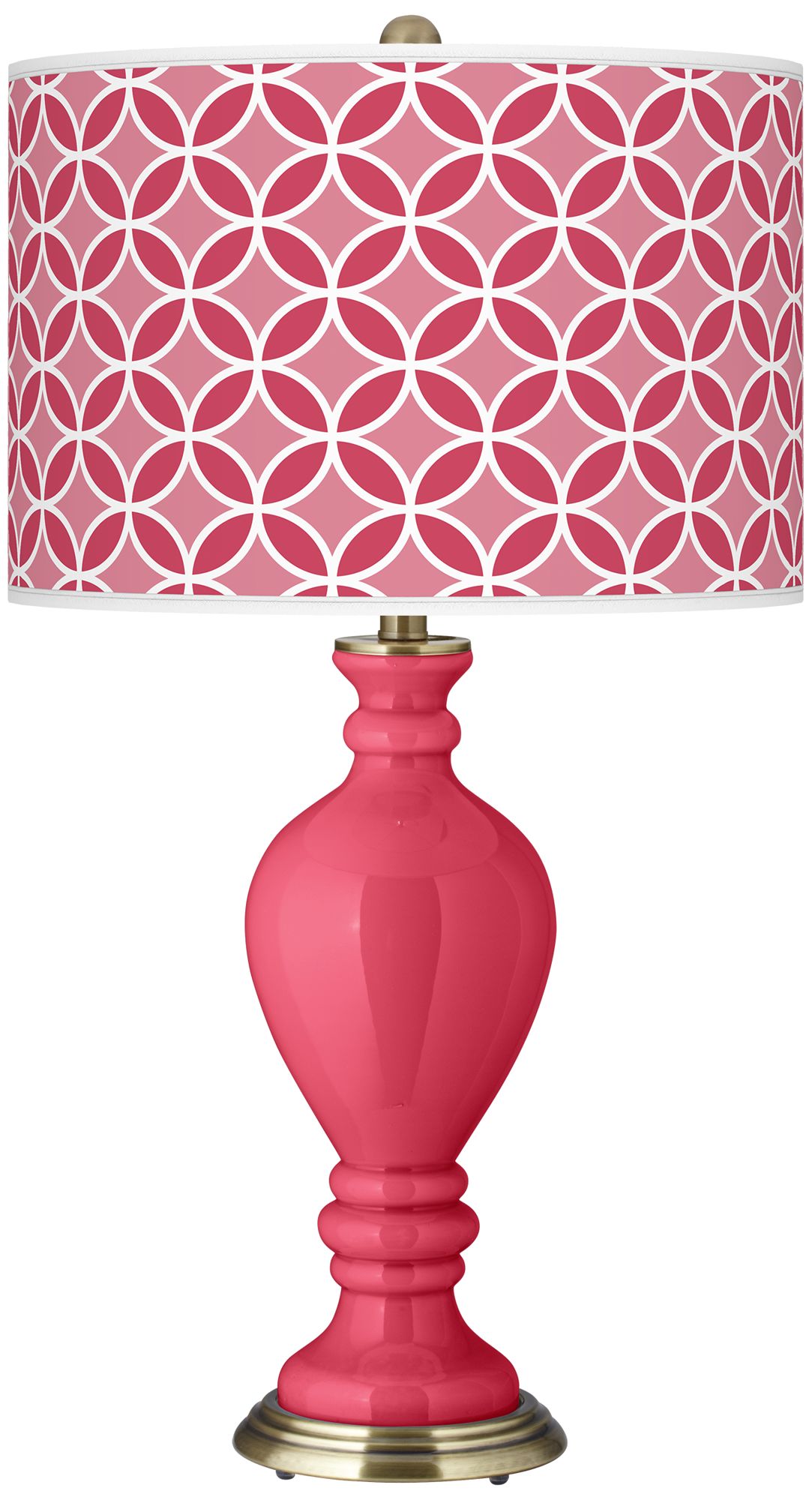 Eros Pink Circle Rings Civitia Table Lamp