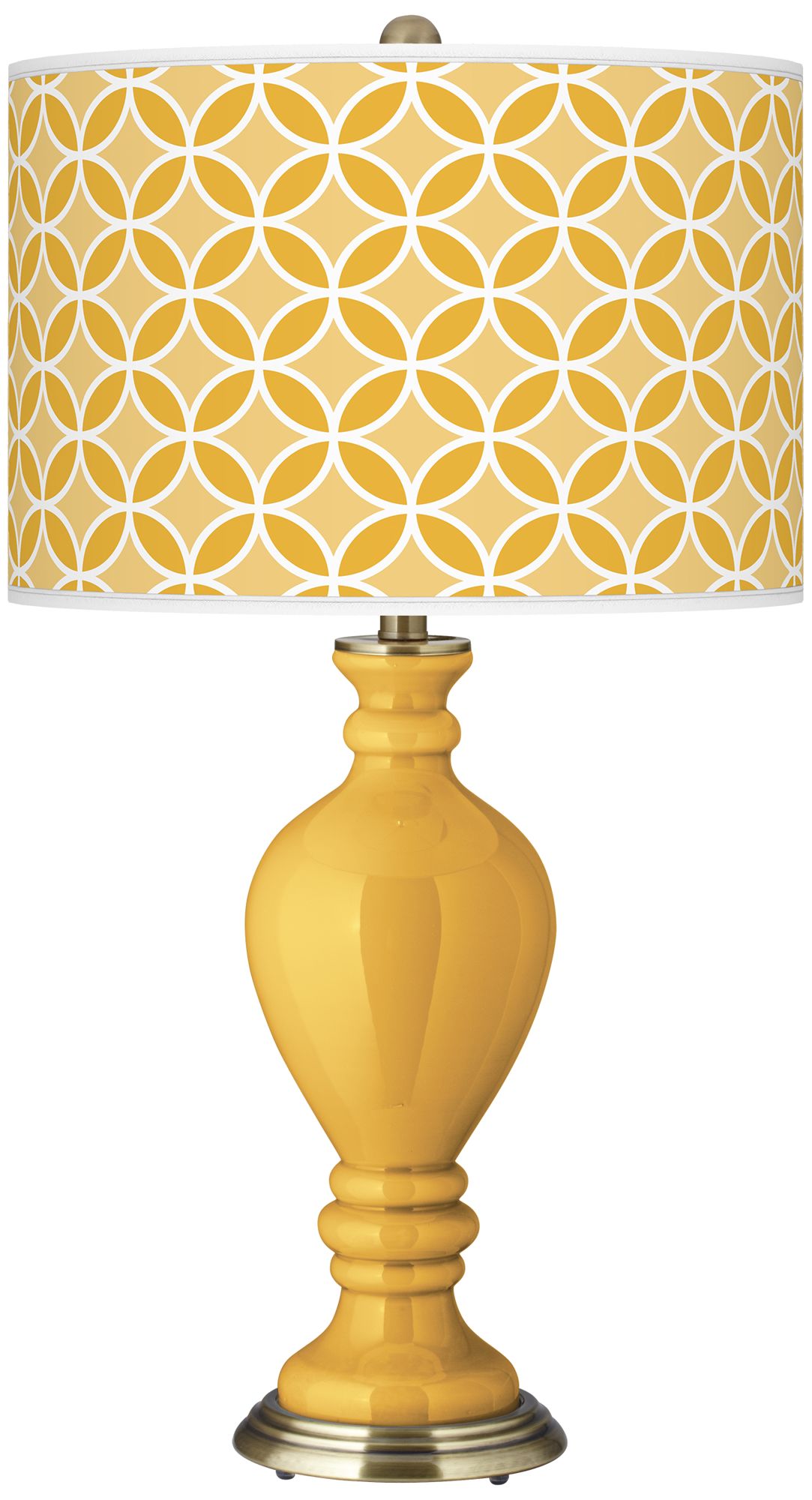 Goldenrod Circle Rings Civitia Table Lamp