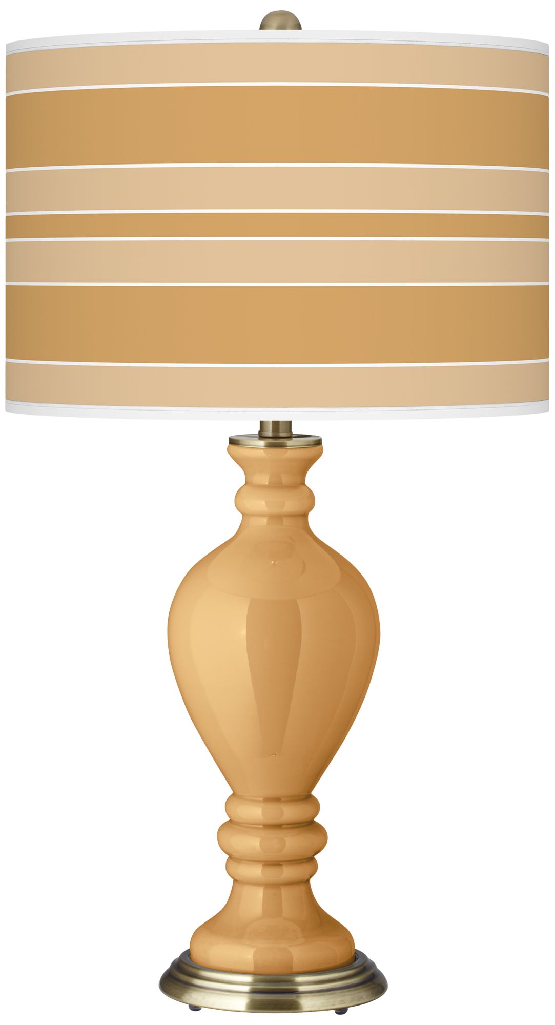 Harvest Gold Bold Stripe Civitia Table Lamp