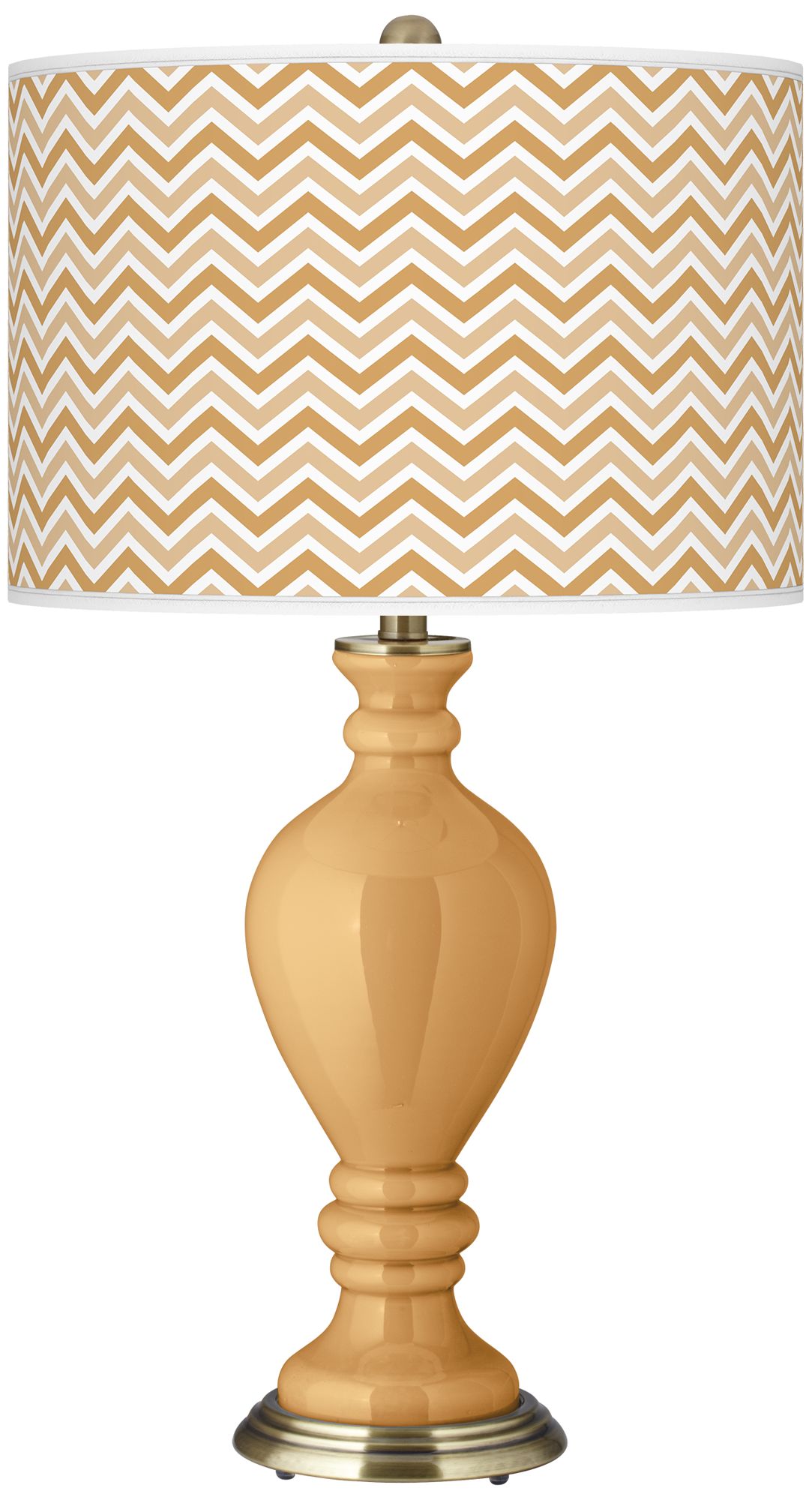 Harvest Gold Narrow Zig Zag Civitia Table Lamp
