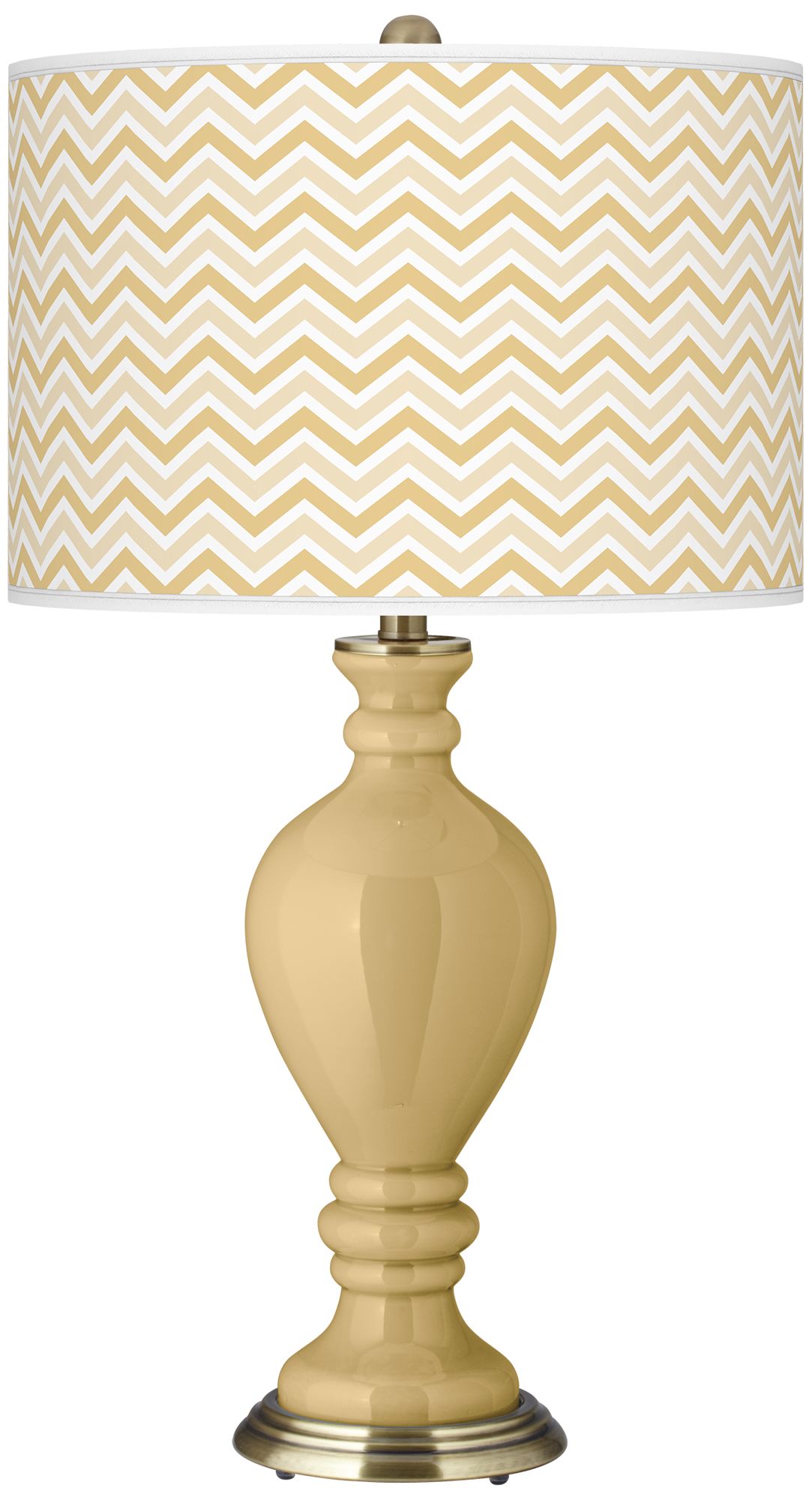 Humble Gold Narrow Zig Zag Civitia Table Lamp