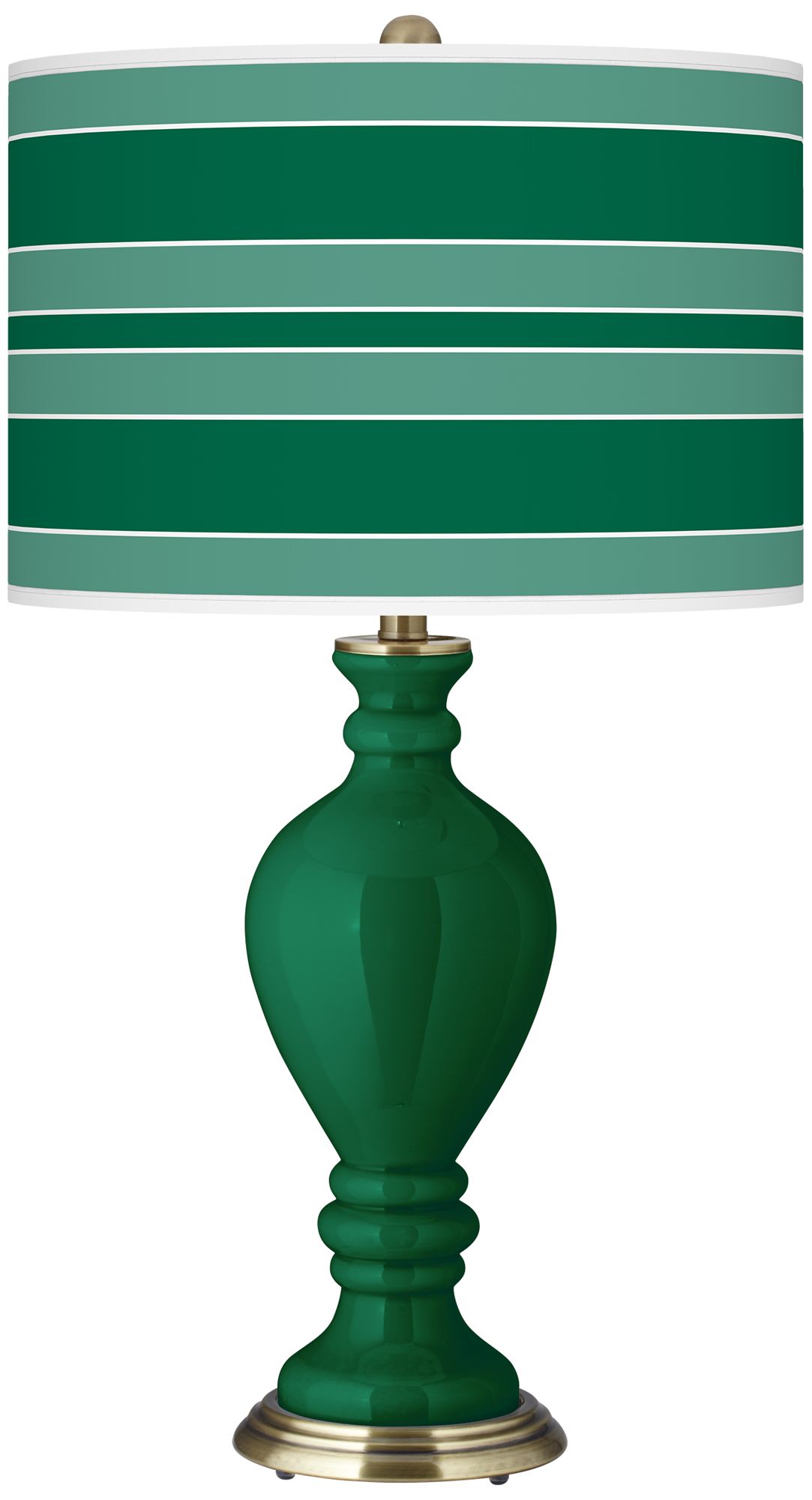 Greens Bold Stripe Civitia Table Lamp