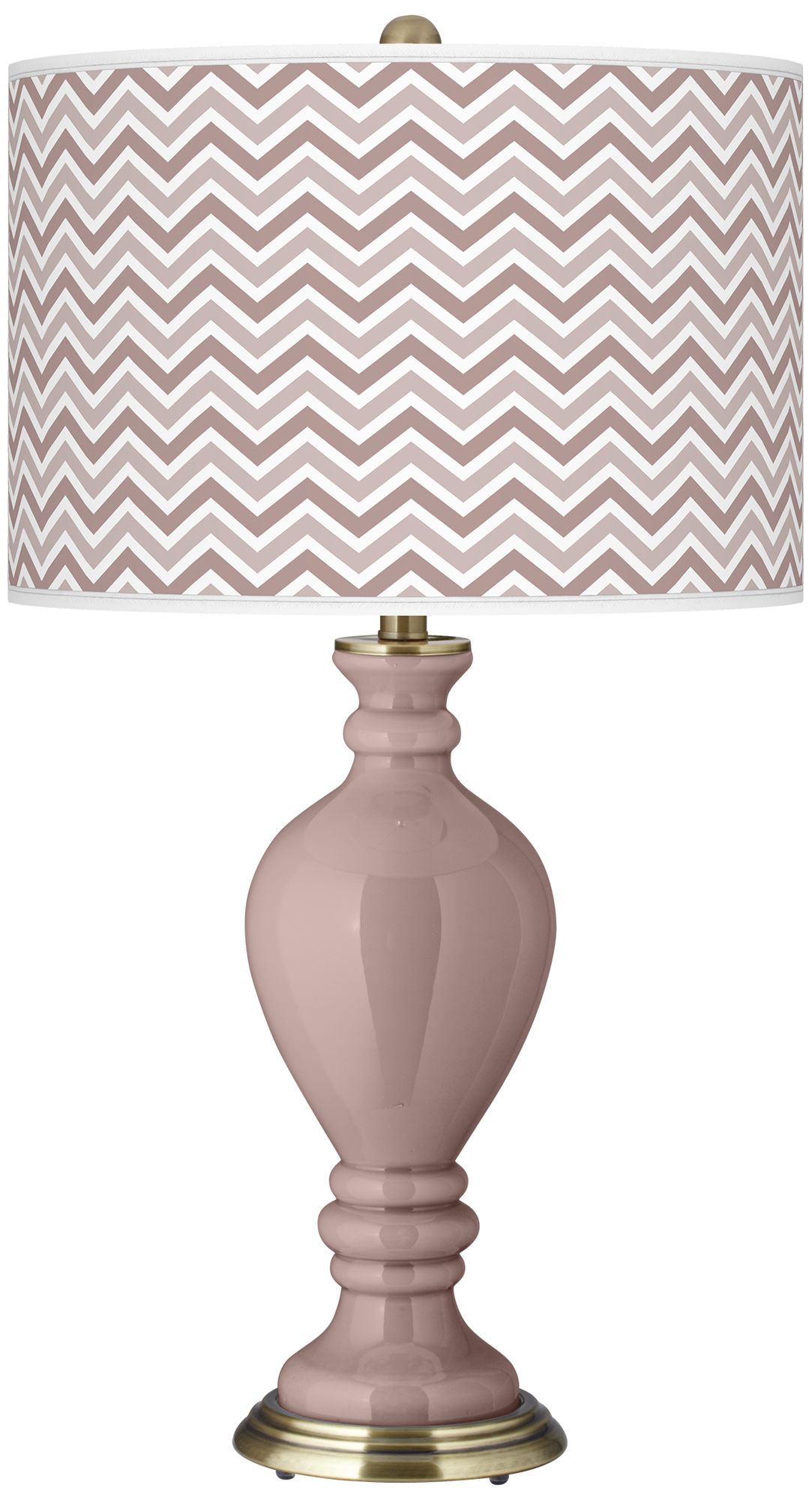 Dressy Rose Narrow Zig Zag Civitia Table Lamp