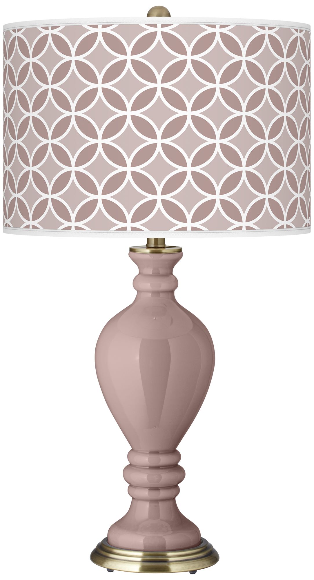 Dressy Rose Circle Rings Civitia Table Lamp